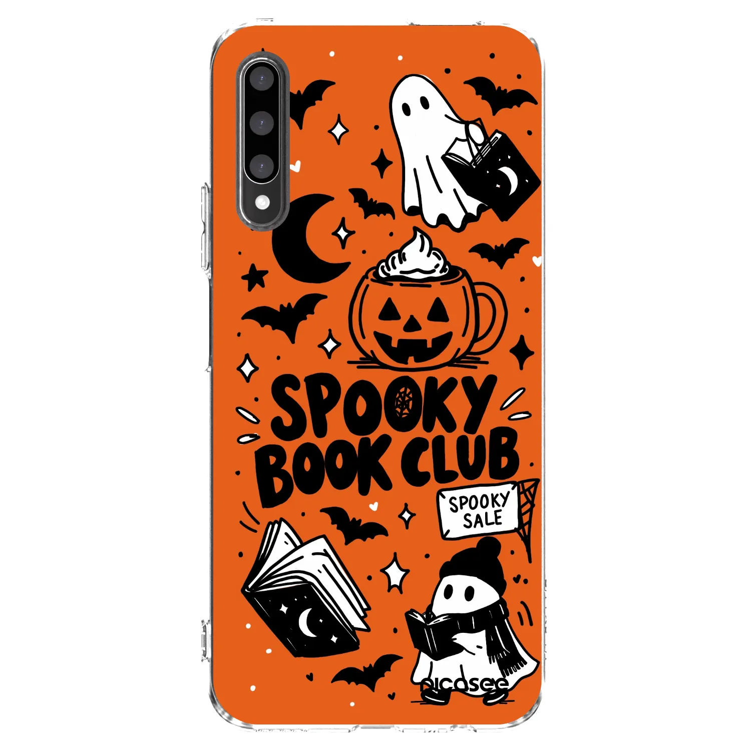 Picasee átlátszó szilikon tok az alábbi mobiltelefonokra Honor 9X Pro - Spooky book club