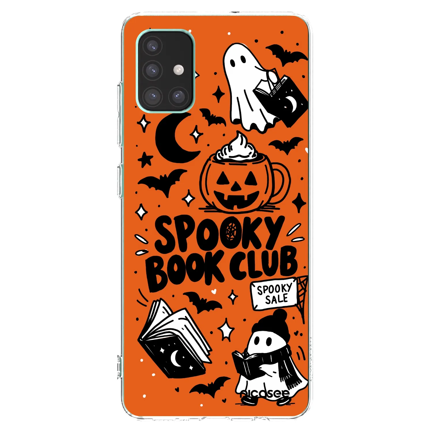 Picasee átlátszó szilikon tok az alábbi mobiltelefonokra Samsung Galaxy M51 M515F - Spooky book club