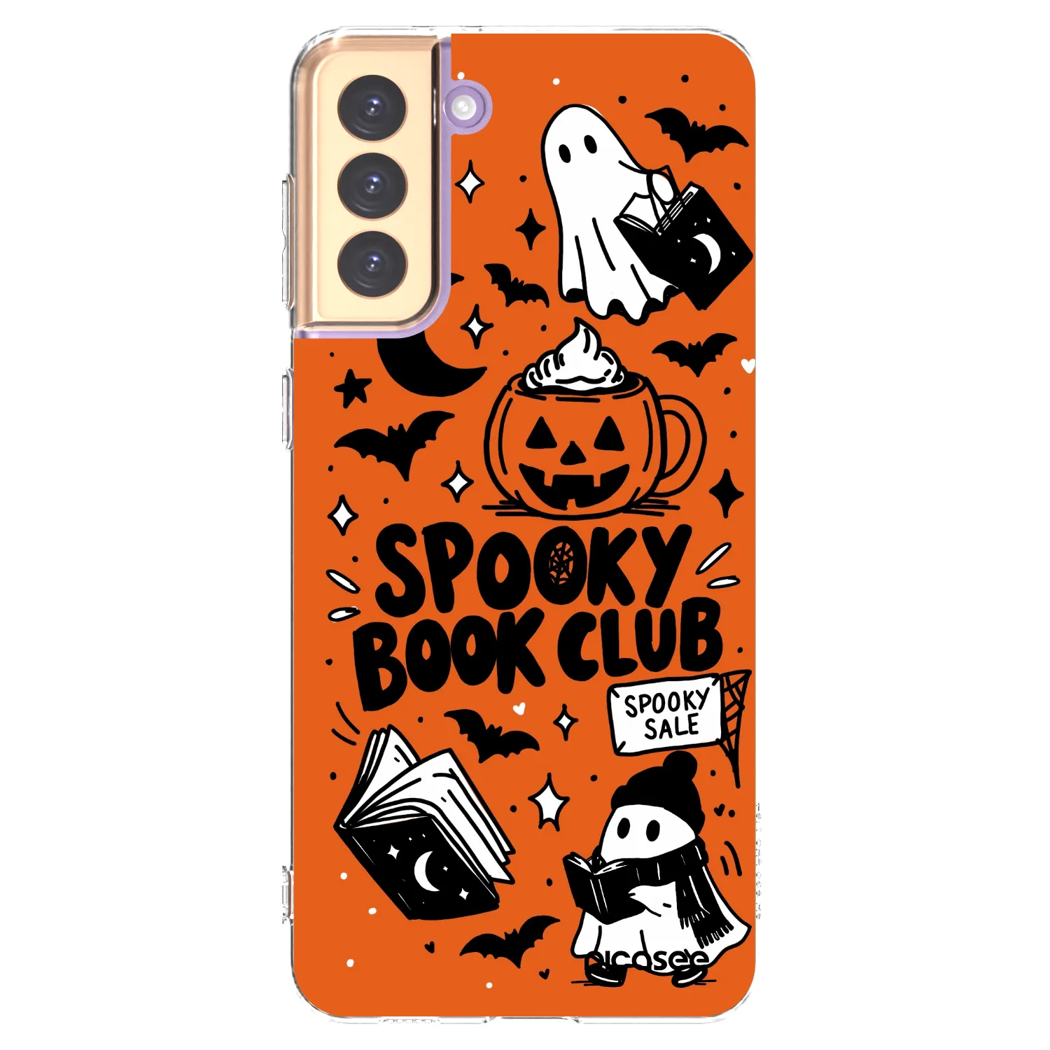 Picasee átlátszó szilikon tok az alábbi mobiltelefonokra Samsung Galaxy S21+ 5G G996F - Spooky book club