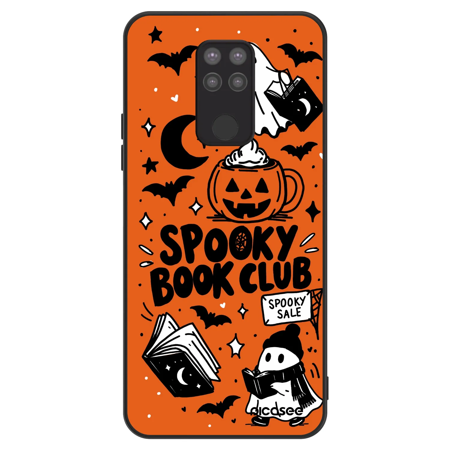 Picasee ULTIMATE CASE Xiaomi Redmi Note 9 - készülékre - Spooky book club