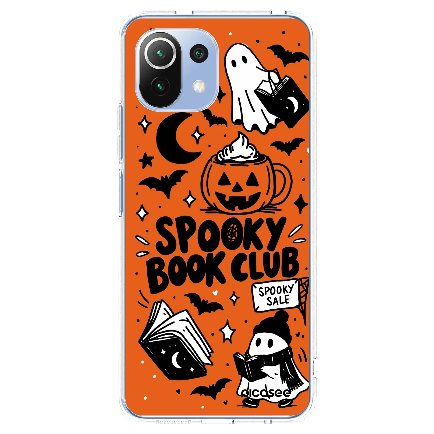Picasee átlátszó szilikon tok az alábbi mobiltelefonokra Xiaomi Mi 11 Lite - Spooky book club