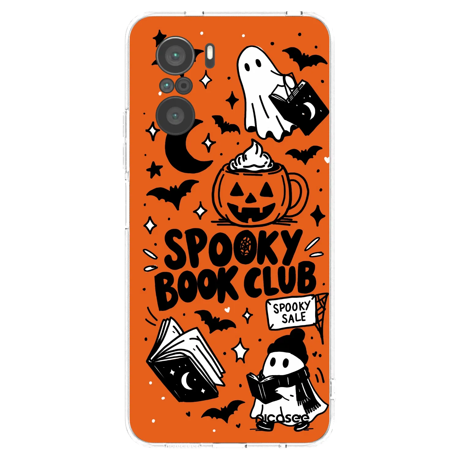 Picasee átlátszó szilikon tok az alábbi mobiltelefonokra Xiaomi Poco F3 - Spooky book club