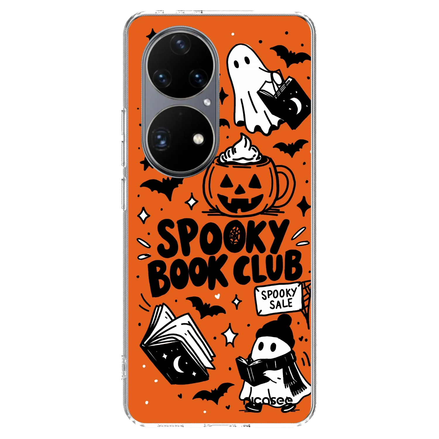 Picasee átlátszó szilikon tok az alábbi mobiltelefonokra Huawei P50 - Spooky book club