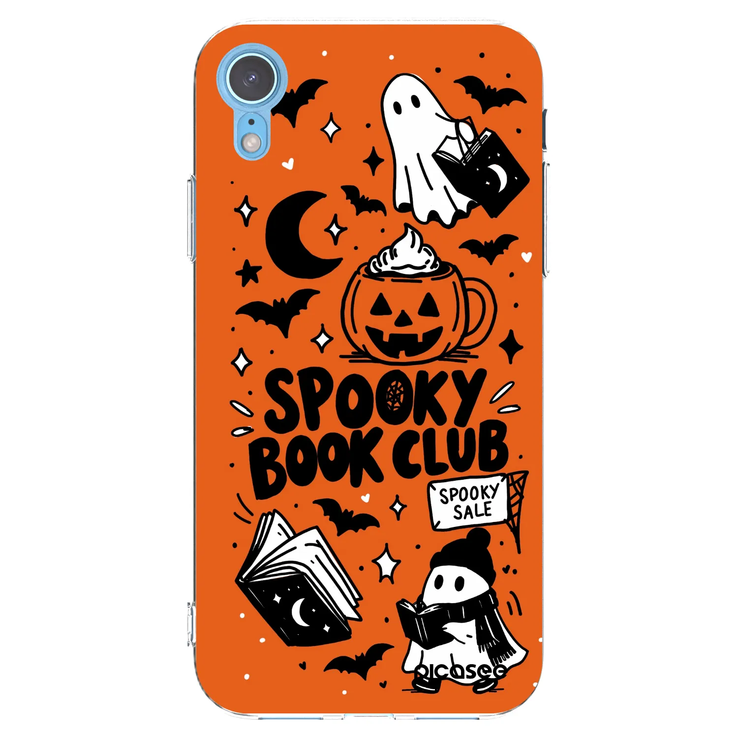 Picasee átlátszó szilikon tok az alábbi mobiltelefonokra Apple iPhone XR - Spooky book club