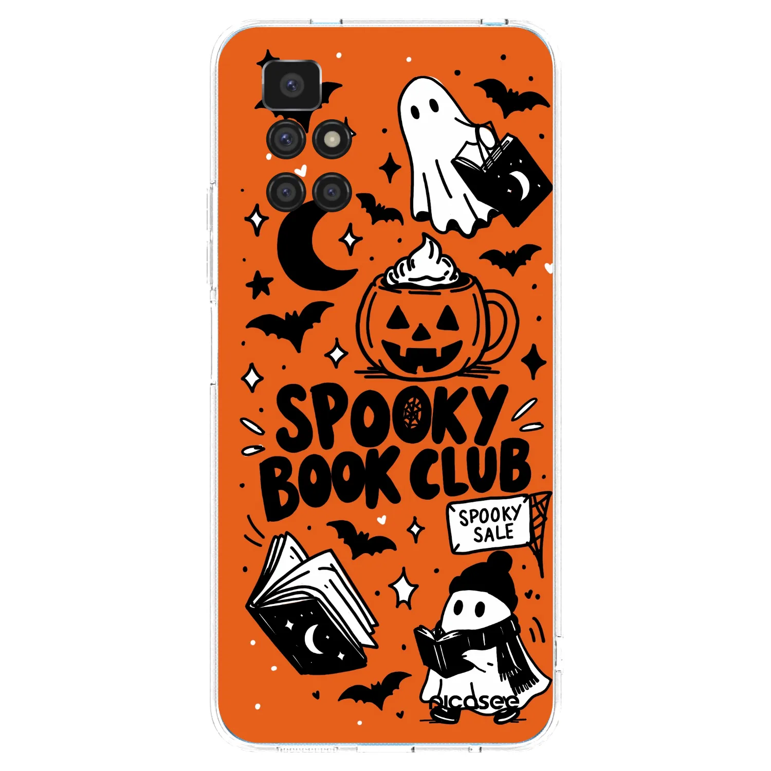 Picasee átlátszó szilikon tok az alábbi mobiltelefonokra Xiaomi Redmi 10 - Spooky book club