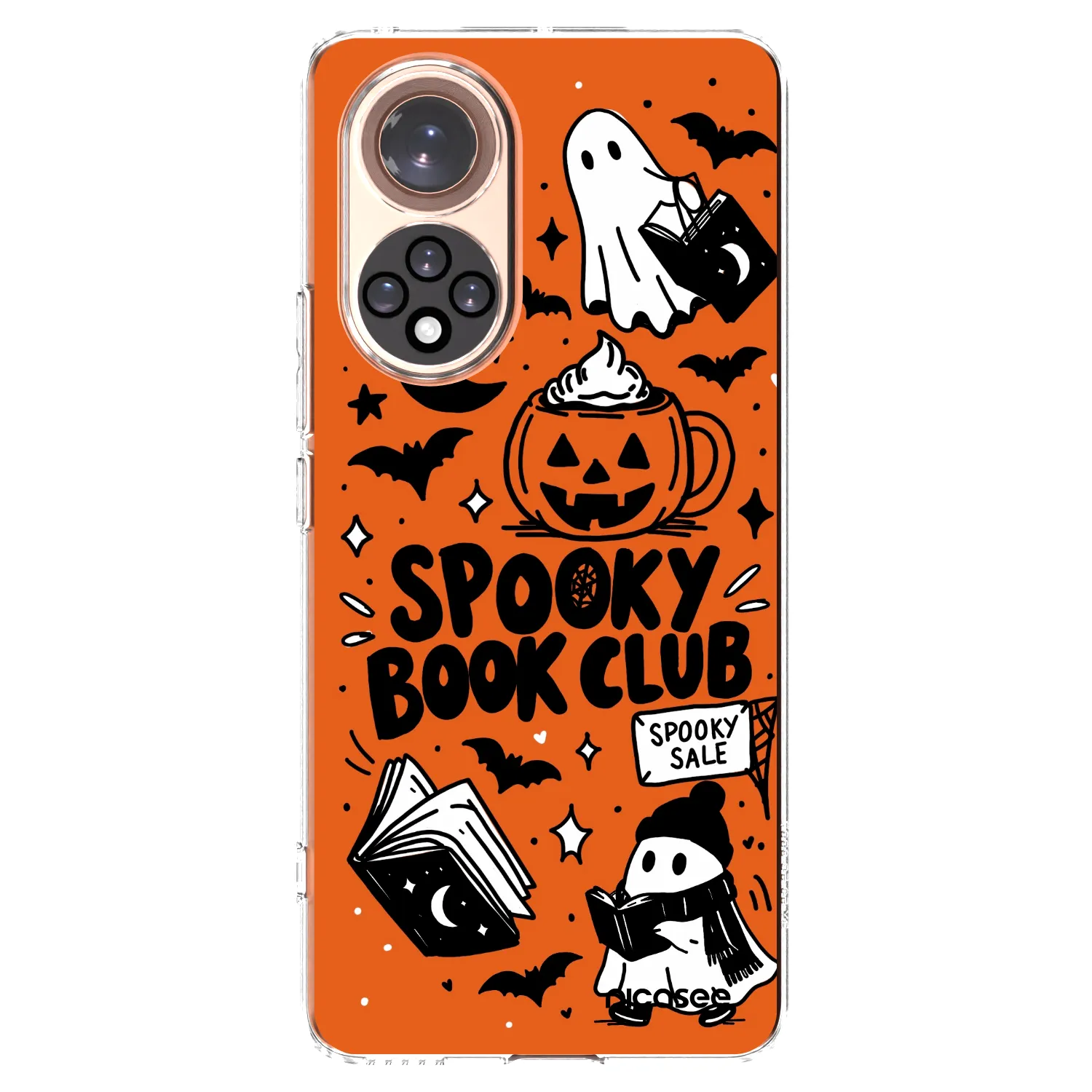 Picasee átlátszó szilikon tok az alábbi mobiltelefonokra Huawei Nova 9 - Spooky book club