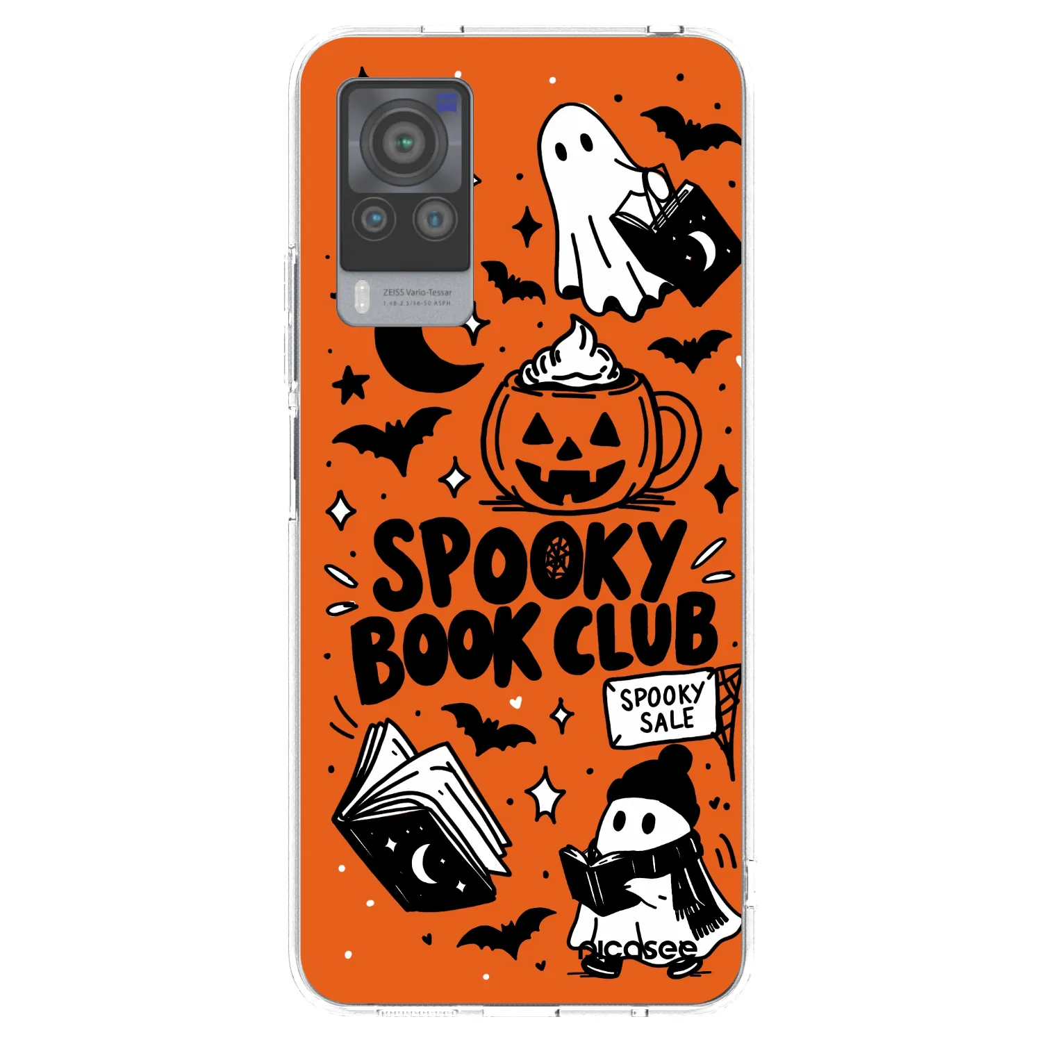 Picasee átlátszó szilikon tok az alábbi mobiltelefonokra Vivo X60 Pro 5G - Spooky book club