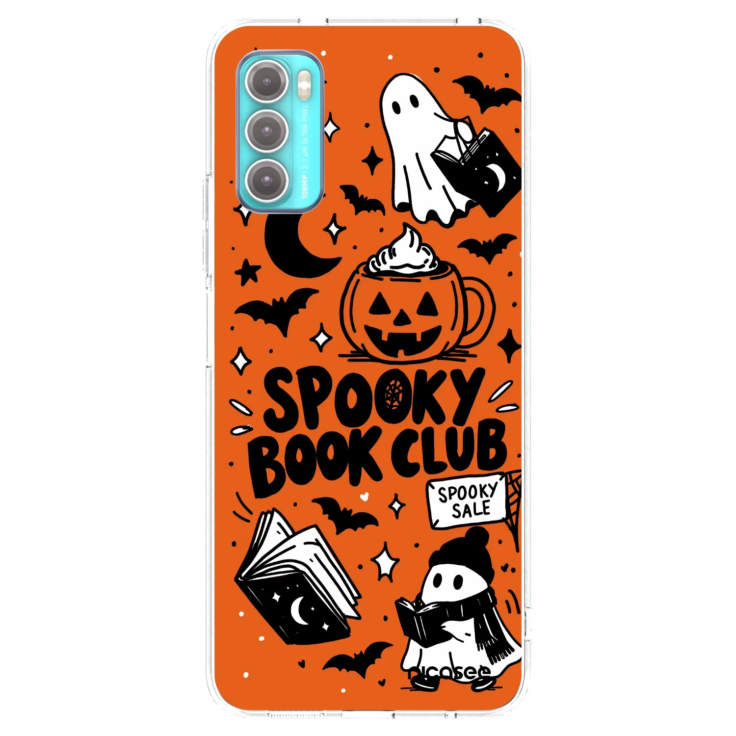 Picasee átlátszó szilikon tok az alábbi mobiltelefonokra Motorola Moto G60 - Spooky book club