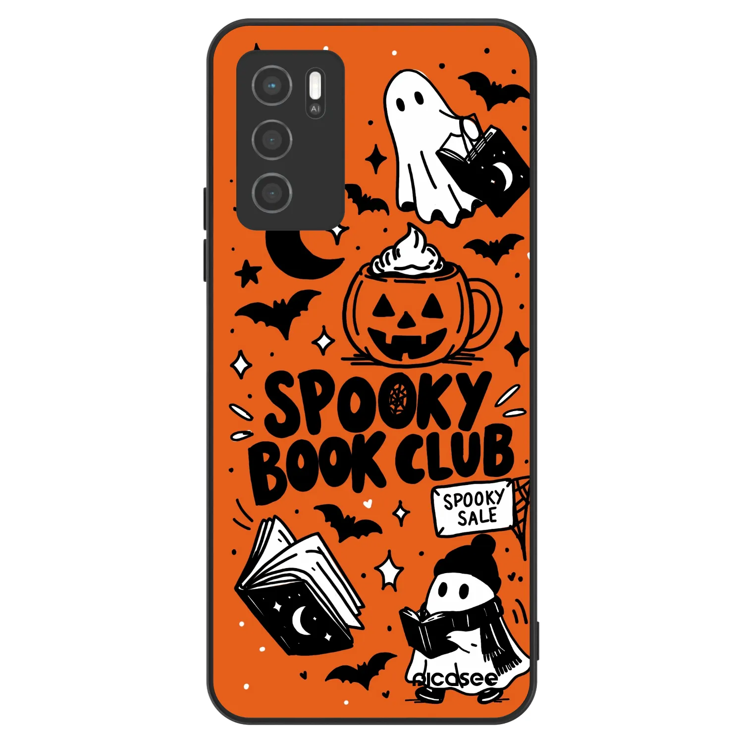 Picasee ULTIMATE CASE OPPO A16 - készülékre - Spooky book club