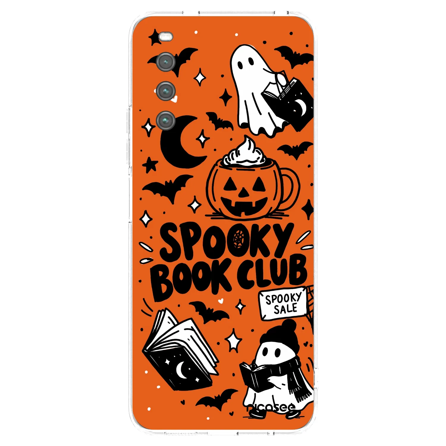 Picasee átlátszó szilikon tok az alábbi mobiltelefonokra Sony Xperia 10 IV 5G - Spooky book club