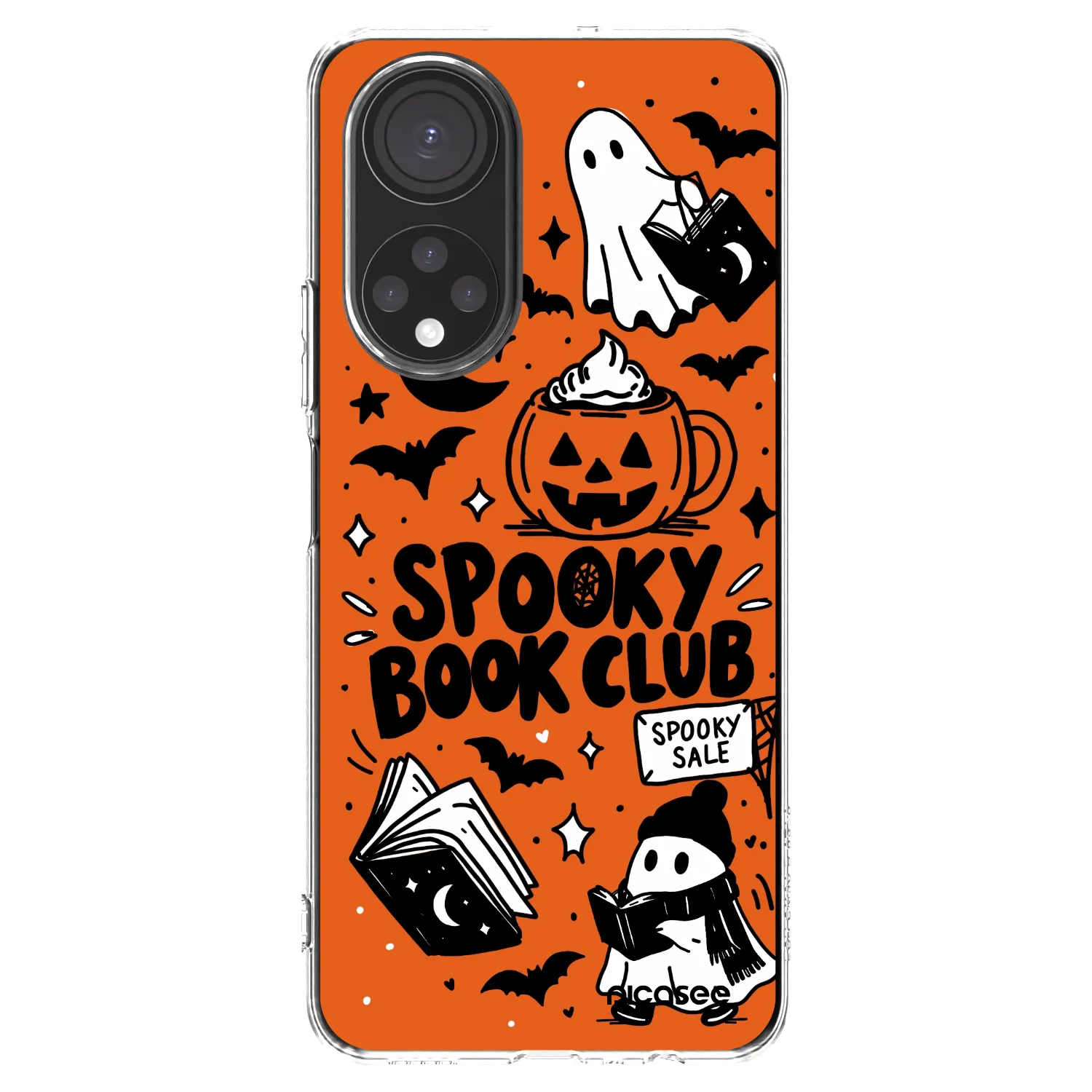 Picasee átlátszó szilikon tok az alábbi mobiltelefonokra Honor X7 - Spooky book club