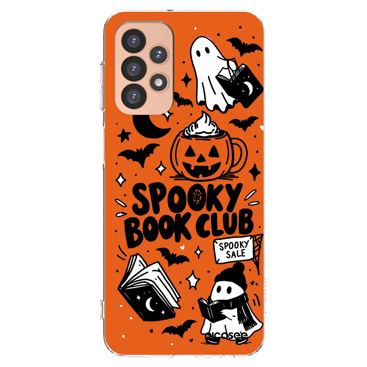 Picasee átlátszó szilikon tok az alábbi mobiltelefonokra Samsung Galaxy A23 A236B 5G - Spooky book club