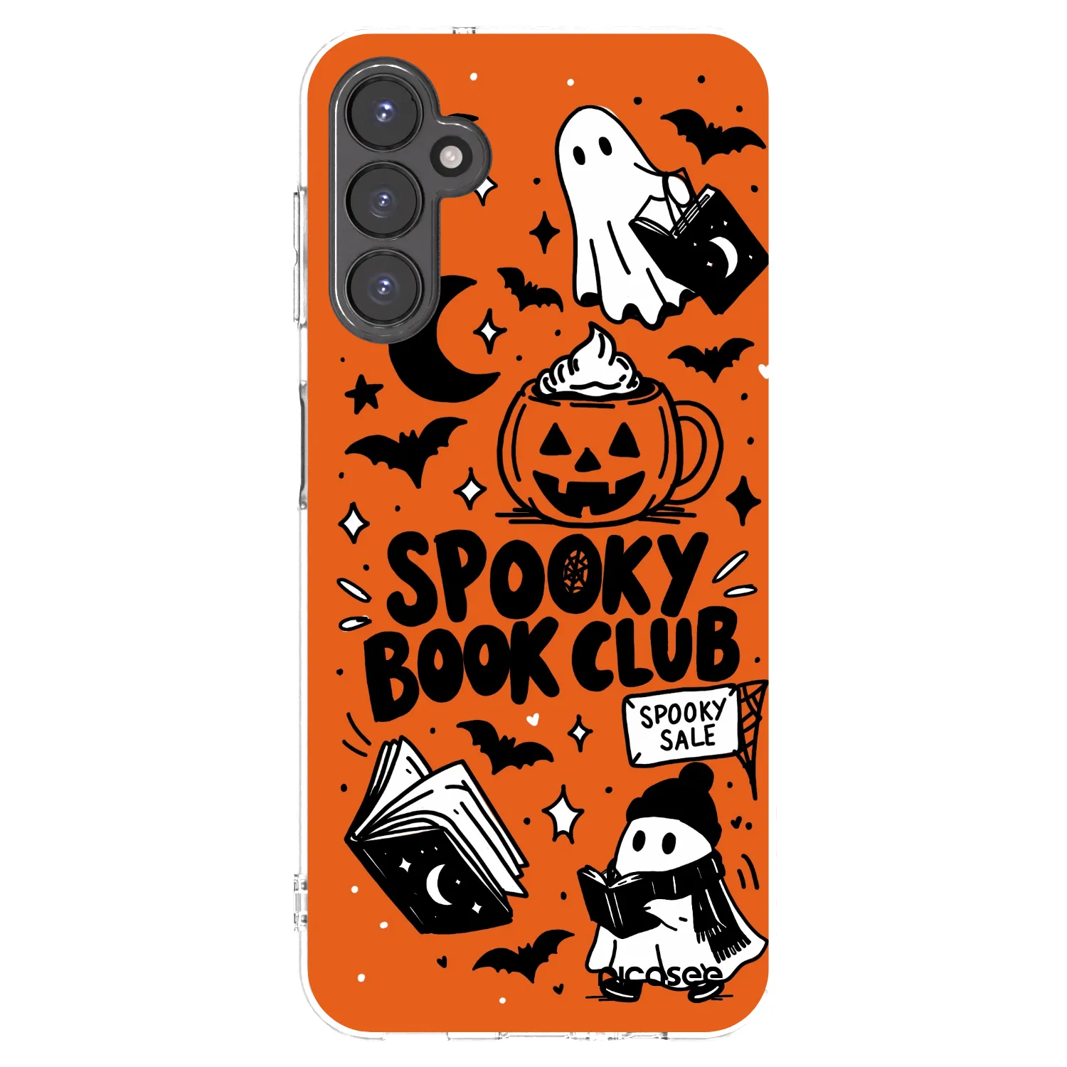 Picasee átlátszó szilikon tok az alábbi mobiltelefonokra Samsung Galaxy A14 5G A146P - Spooky book club