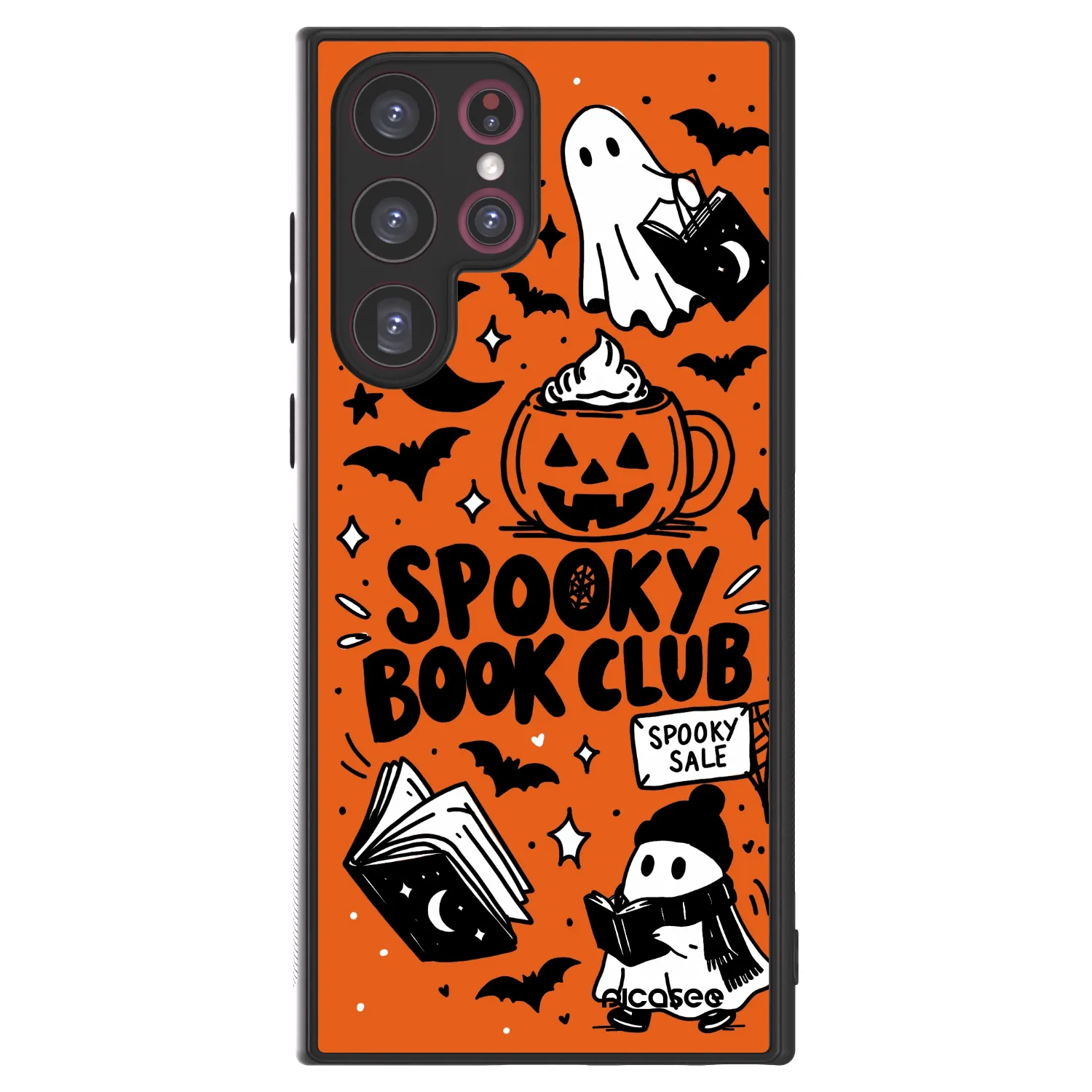 Picasee ULTIMATE CASE PowerShare Samsung Galaxy S22 Ultra 5G - készülékre - Spooky book club