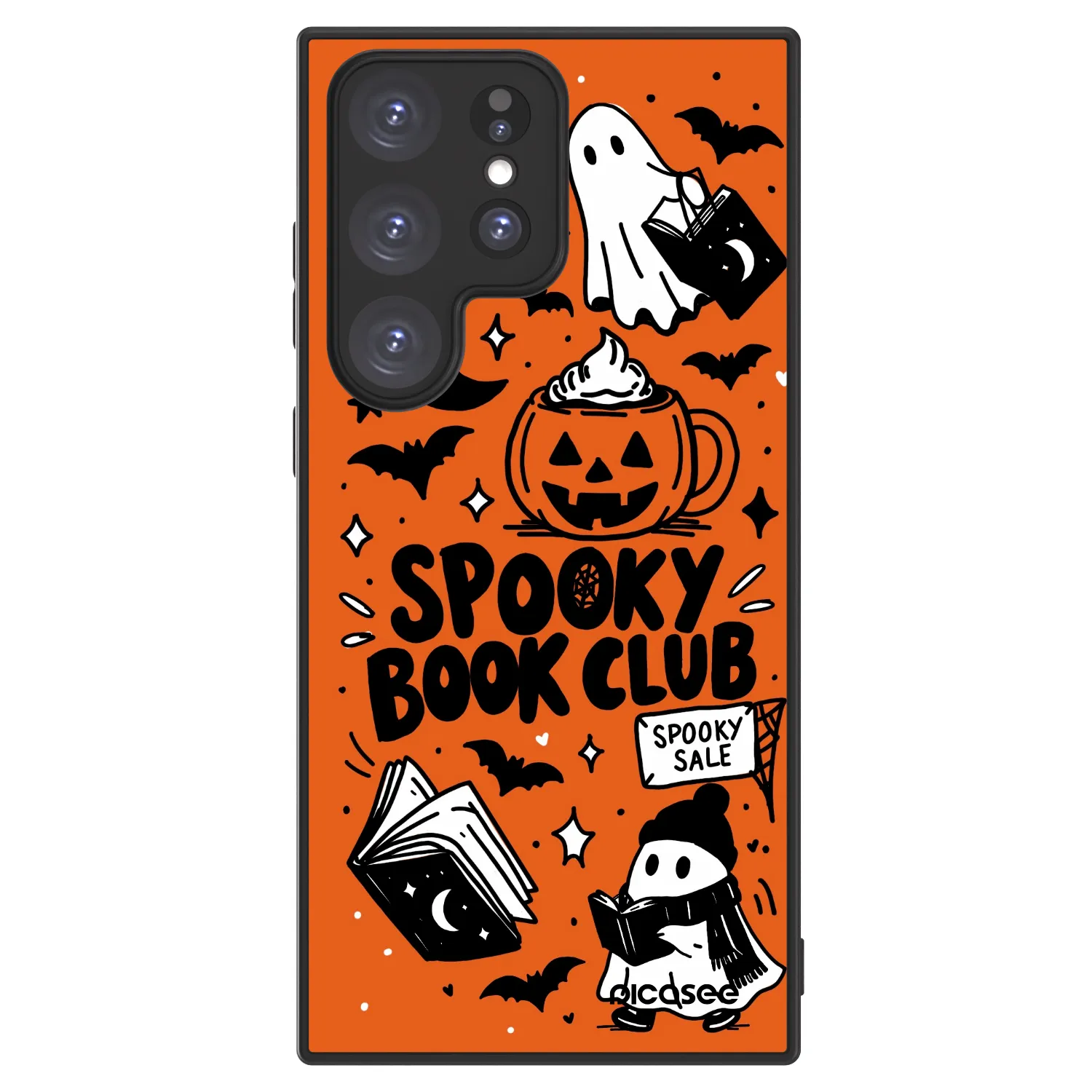 Picasee ULTIMATE CASE PowerShare Samsung Galaxy S23 Ultra 5G - készülékre - Spooky book club