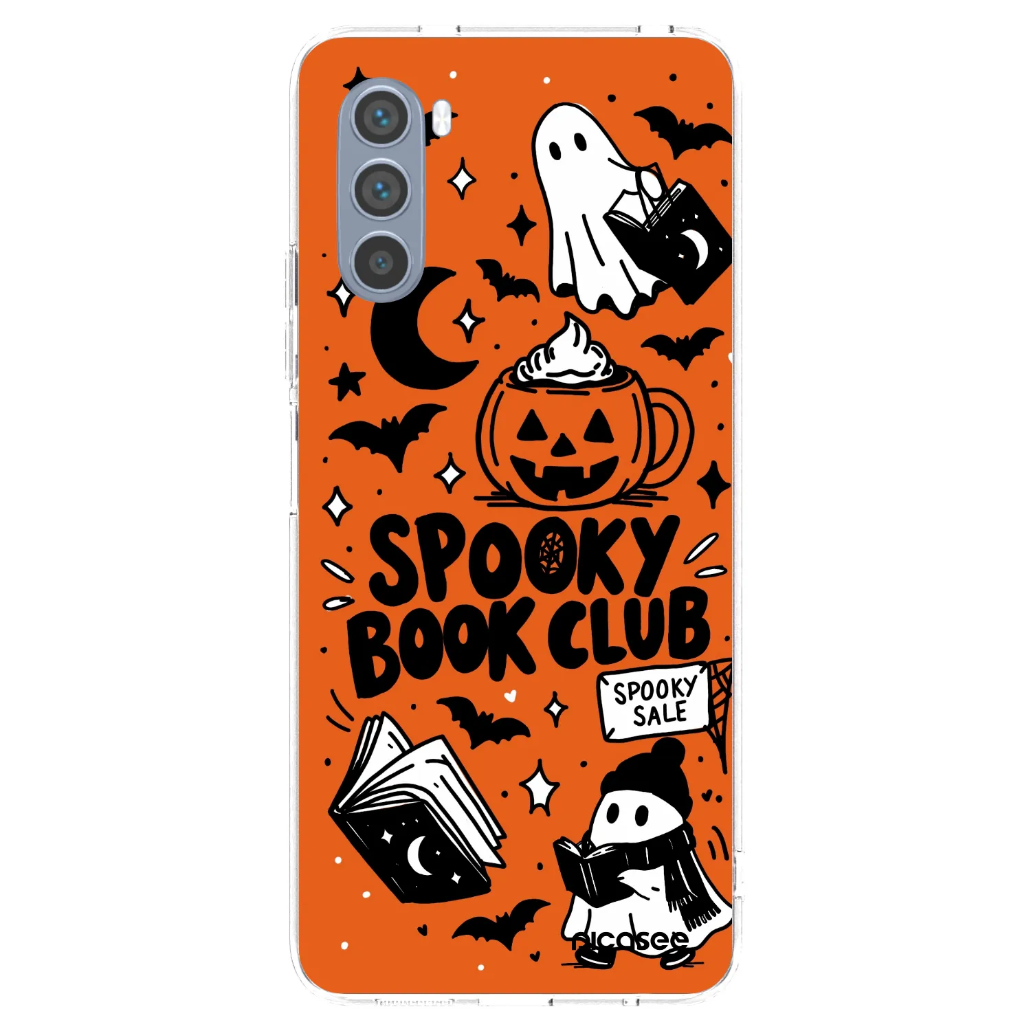 Picasee átlátszó szilikon tok az alábbi mobiltelefonokra Motorola Moto G62 - Spooky book club