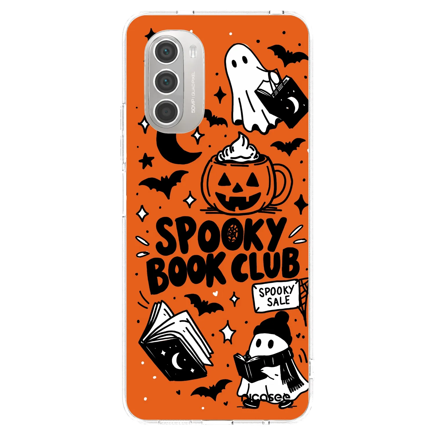 Picasee átlátszó szilikon tok az alábbi mobiltelefonokra Motorola Moto G51 - Spooky book club