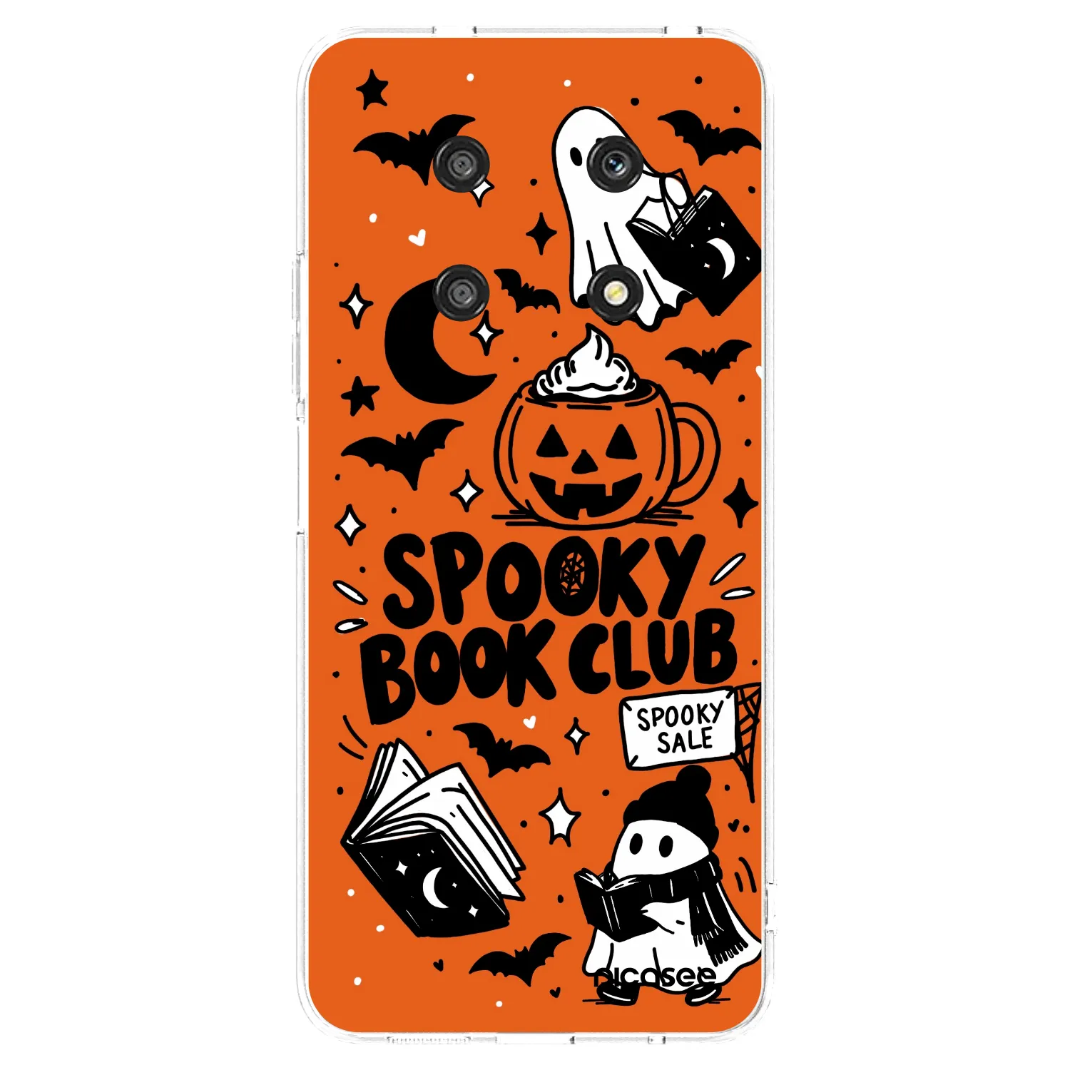 Picasee átlátszó szilikon tok az alábbi mobiltelefonokra Honor Magic4 Lite 5G - Spooky book club