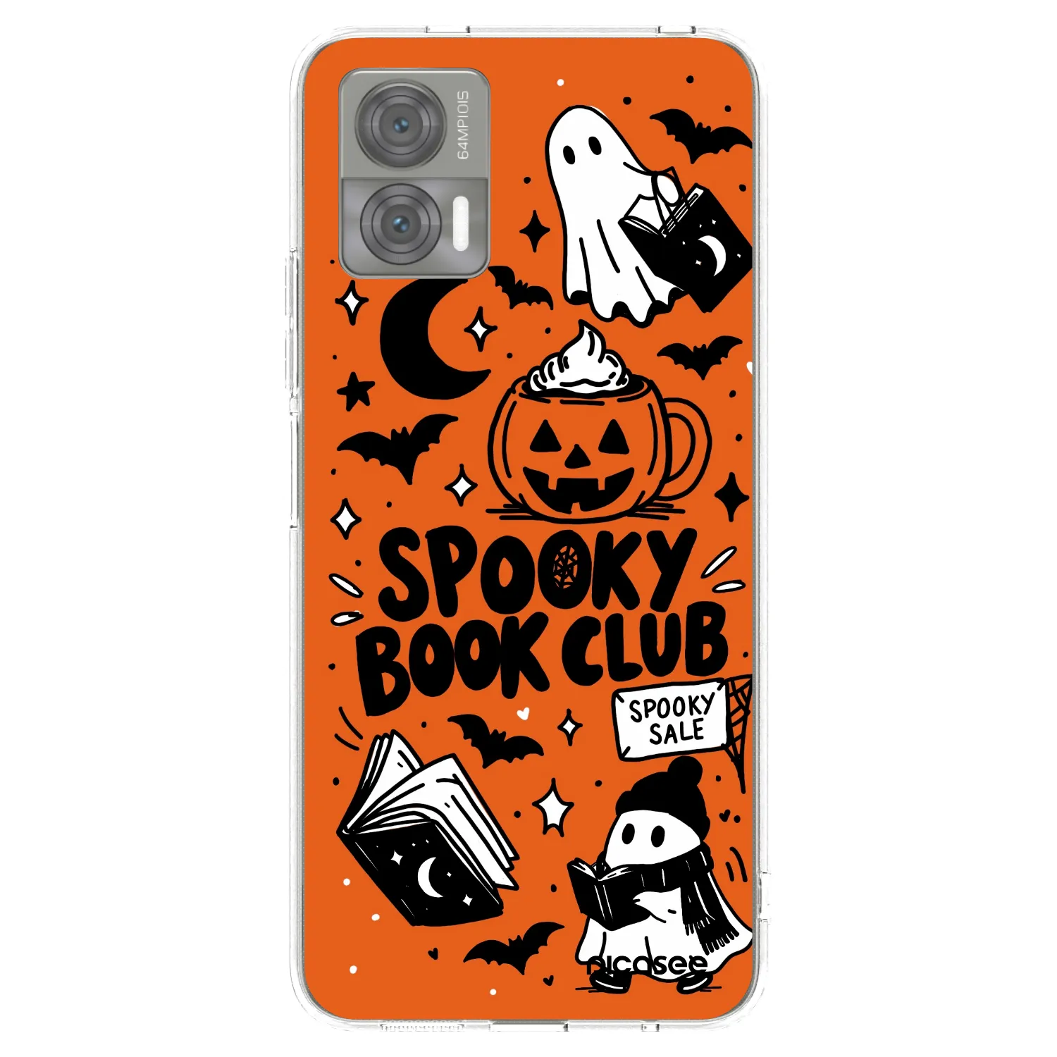 Picasee átlátszó szilikon tok az alábbi mobiltelefonokra Motorola Edge 30 Neo - Spooky book club