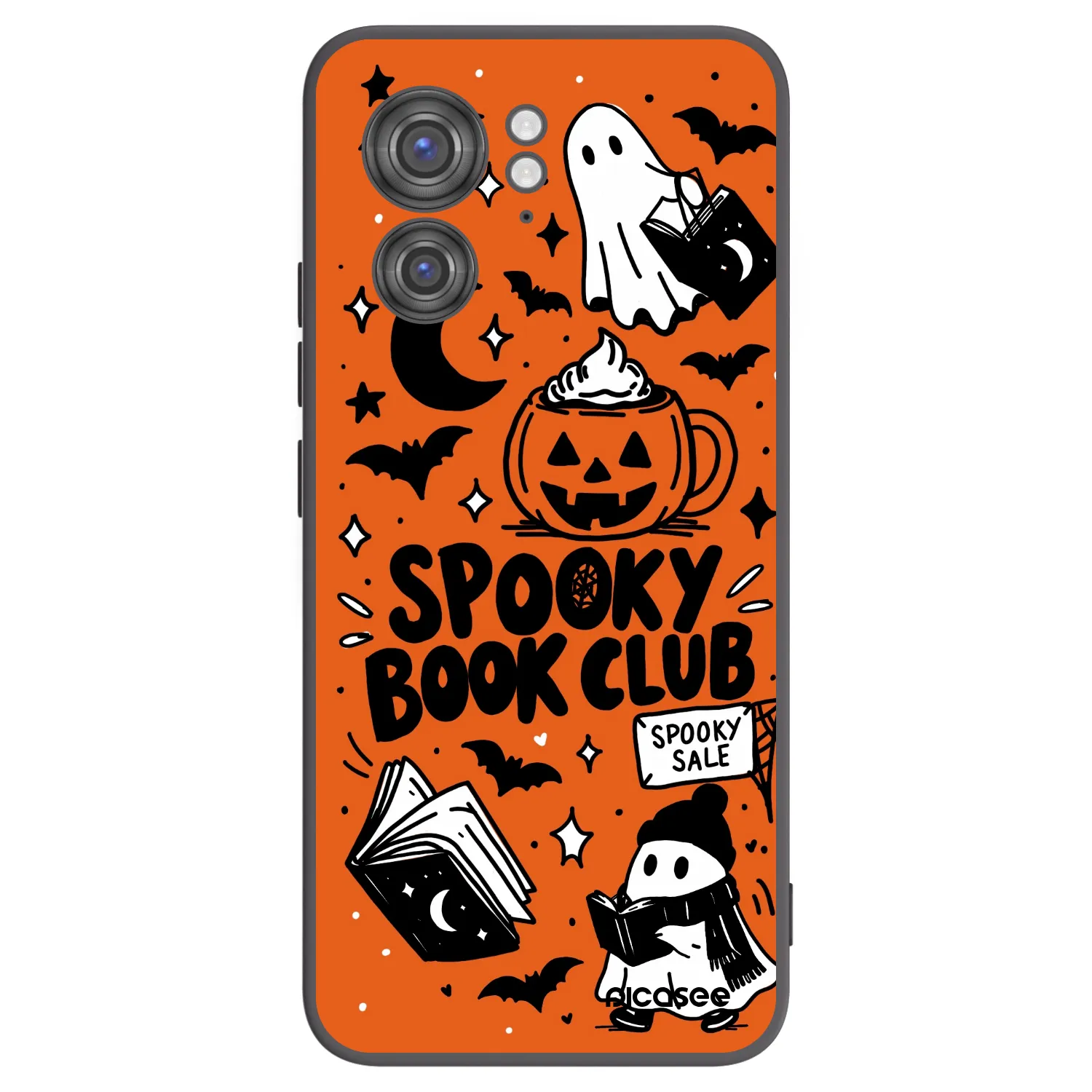 Picasee fekete szilikon tok az alábbi mobiltelefonokra Motorola Edge 40 - Spooky book club