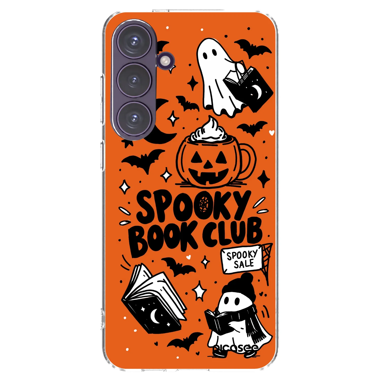 Picasee átlátszó szilikon tok az alábbi mobiltelefonokra Samsung Galaxy S24+ S926B 5G - Spooky book club