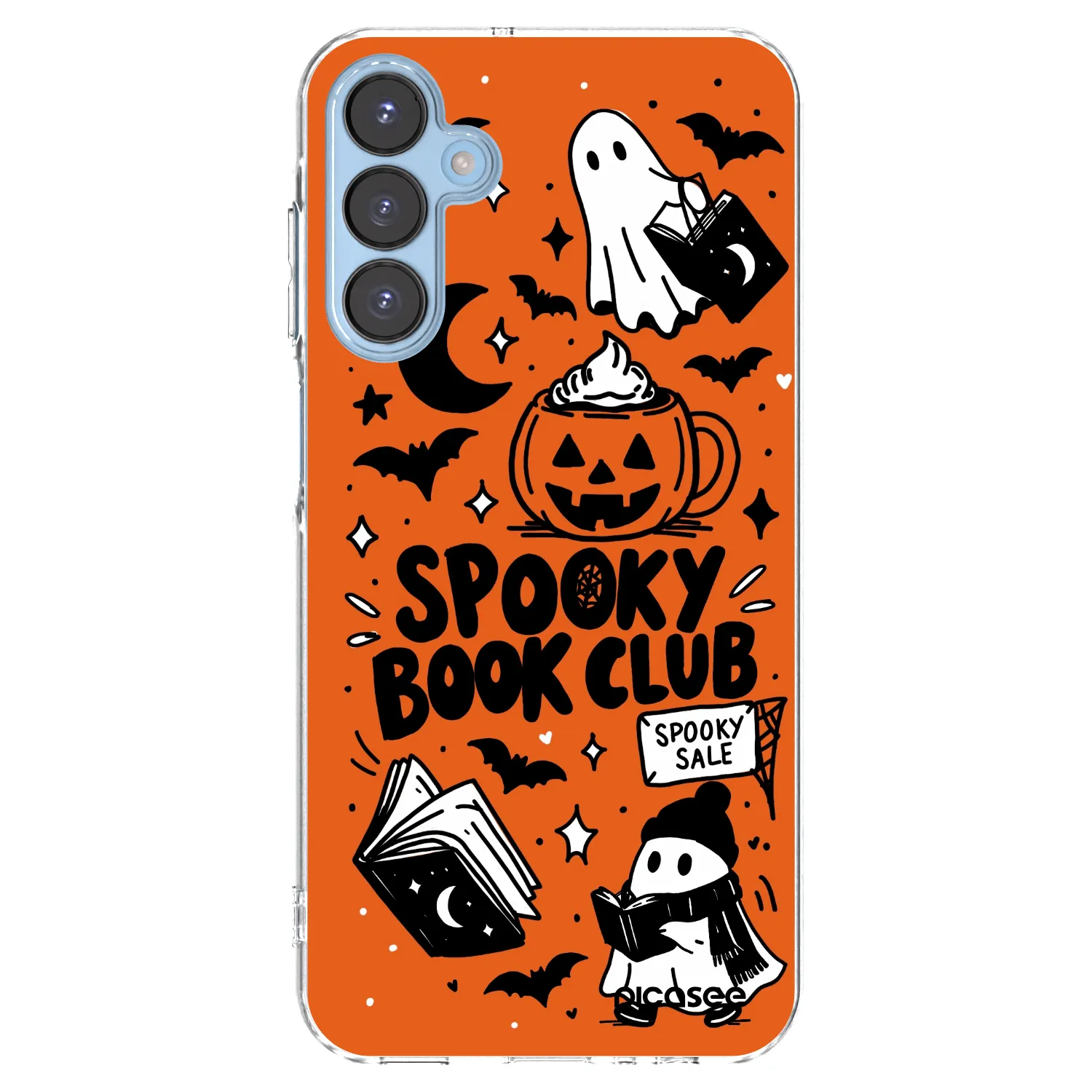 Picasee átlátszó szilikon tok az alábbi mobiltelefonokra Samsung Galaxy A15 A156B 5G - Spooky book club