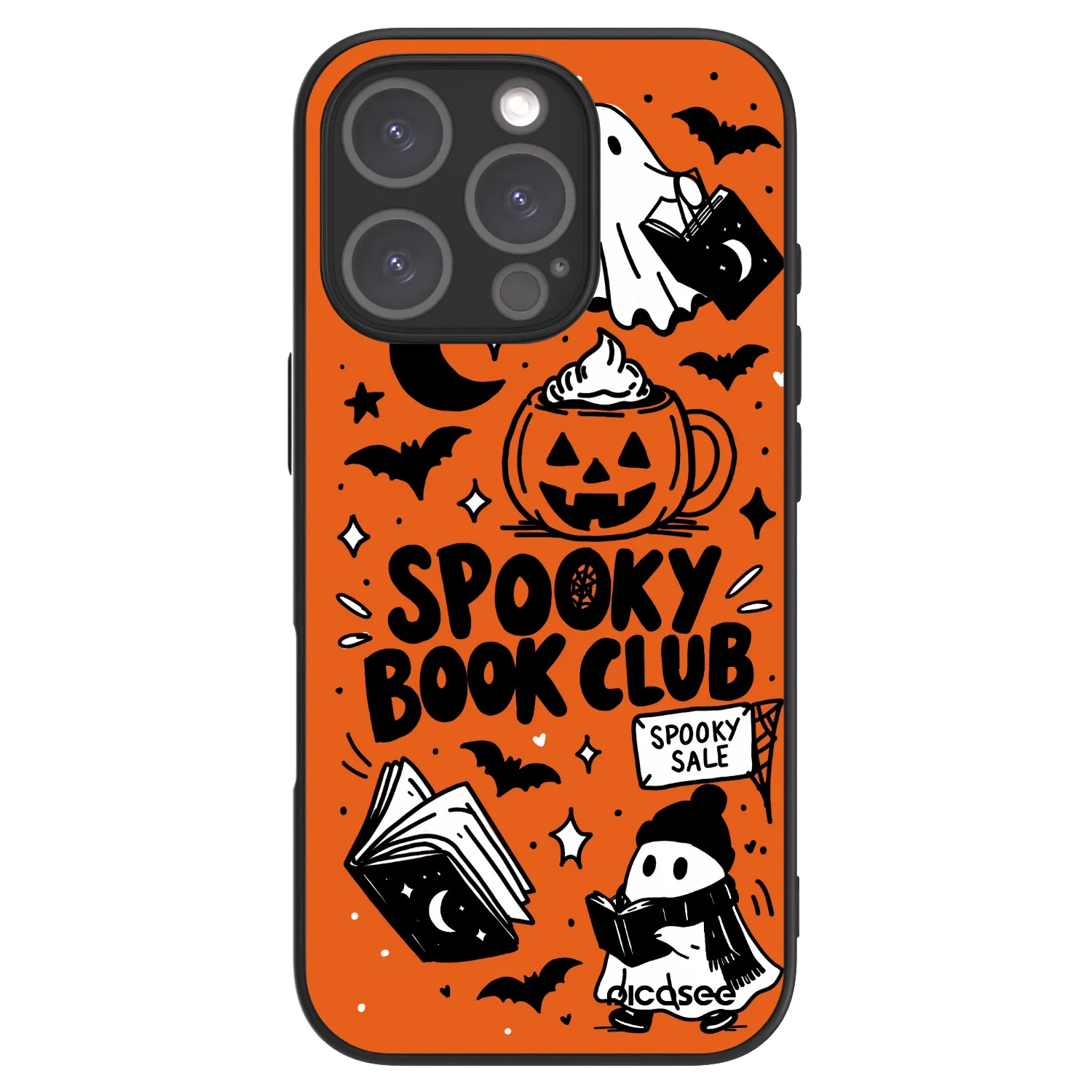 Picasee ULTIMATE CASE MagSafe Apple iPhone 16 Pro - készülékre - Spooky book club