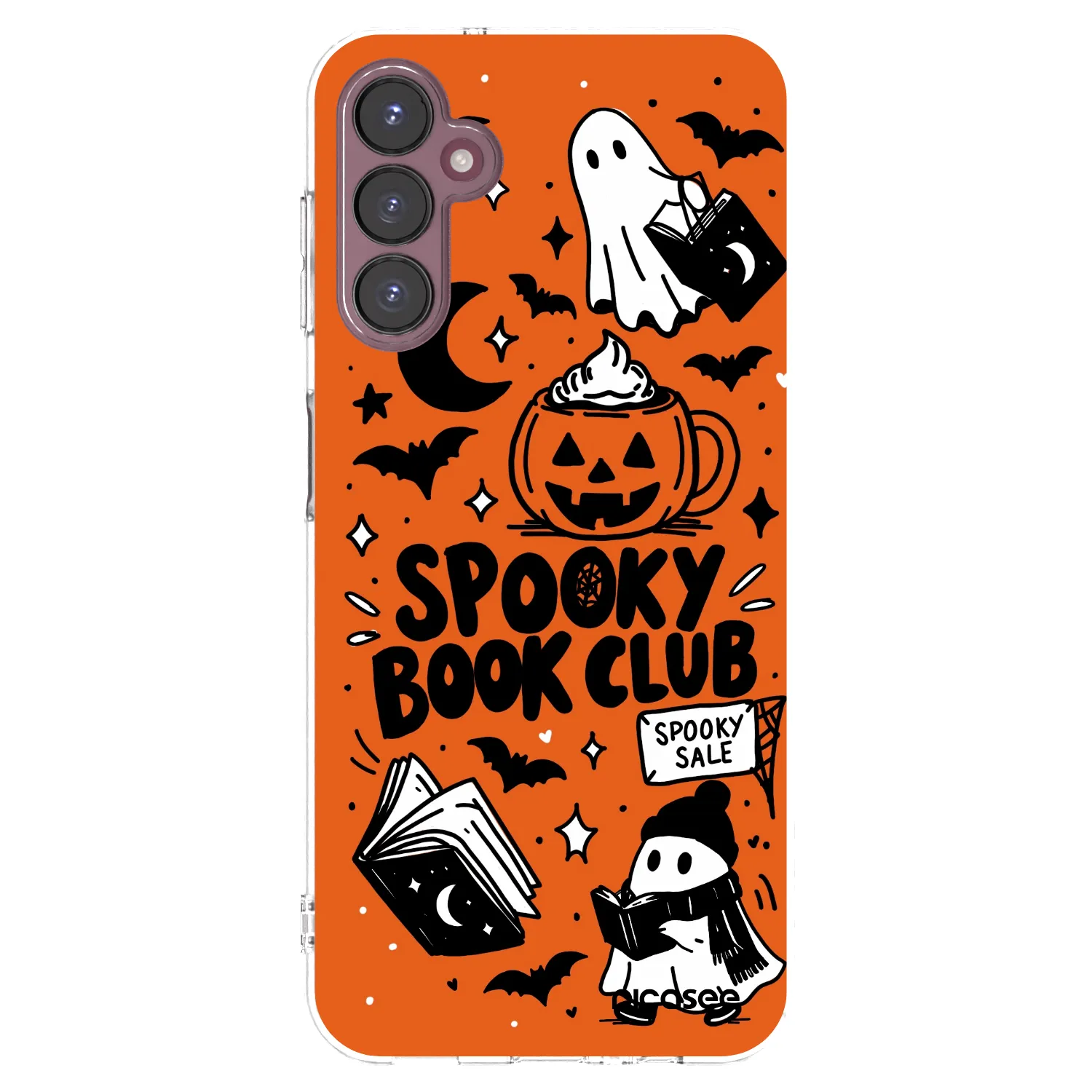 Picasee átlátszó szilikon tok az alábbi mobiltelefonokra Samsung Galaxy A05s A057G - Spooky book club