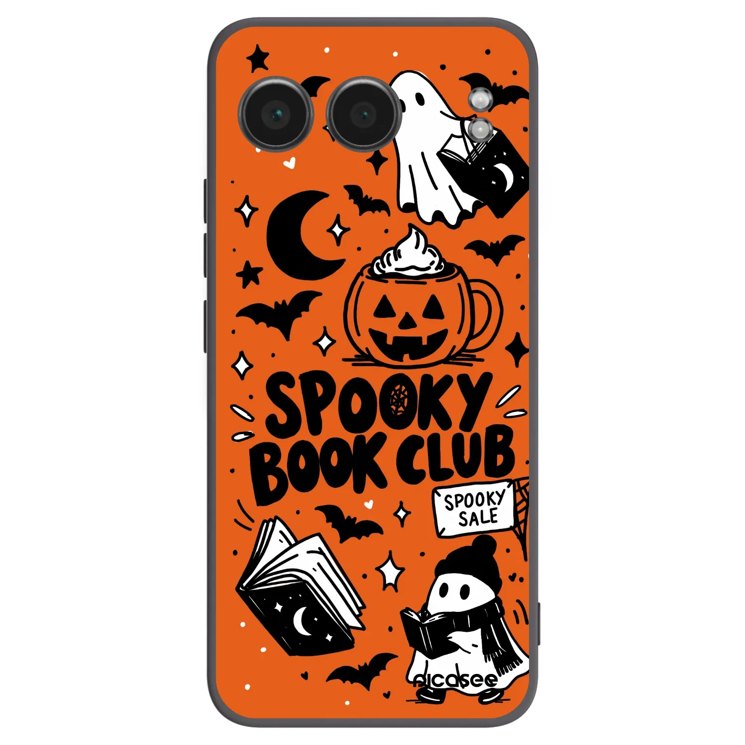Picasee fekete szilikon tok az alábbi mobiltelefonokra OnePlus Nord 4 - Spooky book club