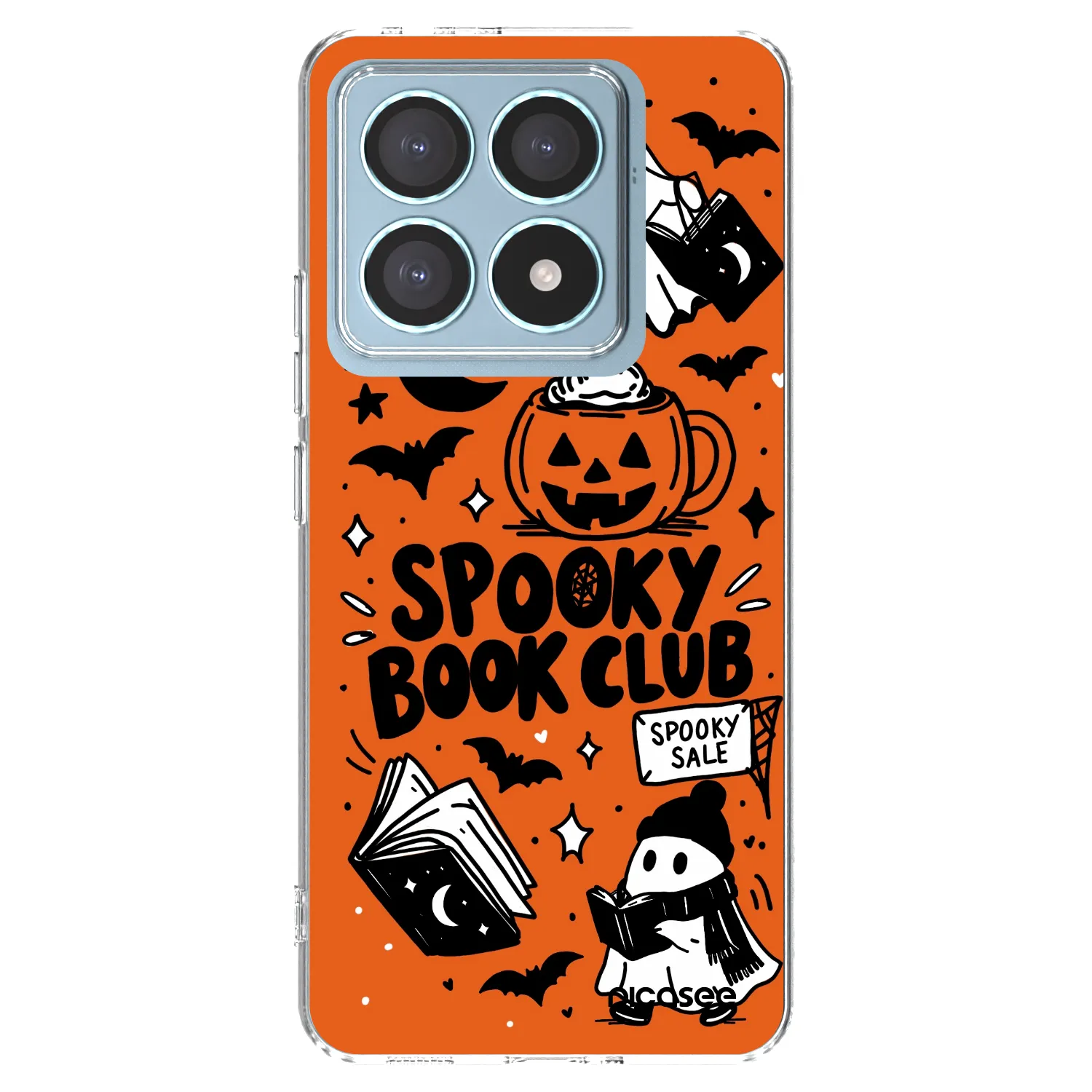 Picasee átlátszó szilikon tok az alábbi mobiltelefonokra Xiaomi 14T Pro - Spooky book club
