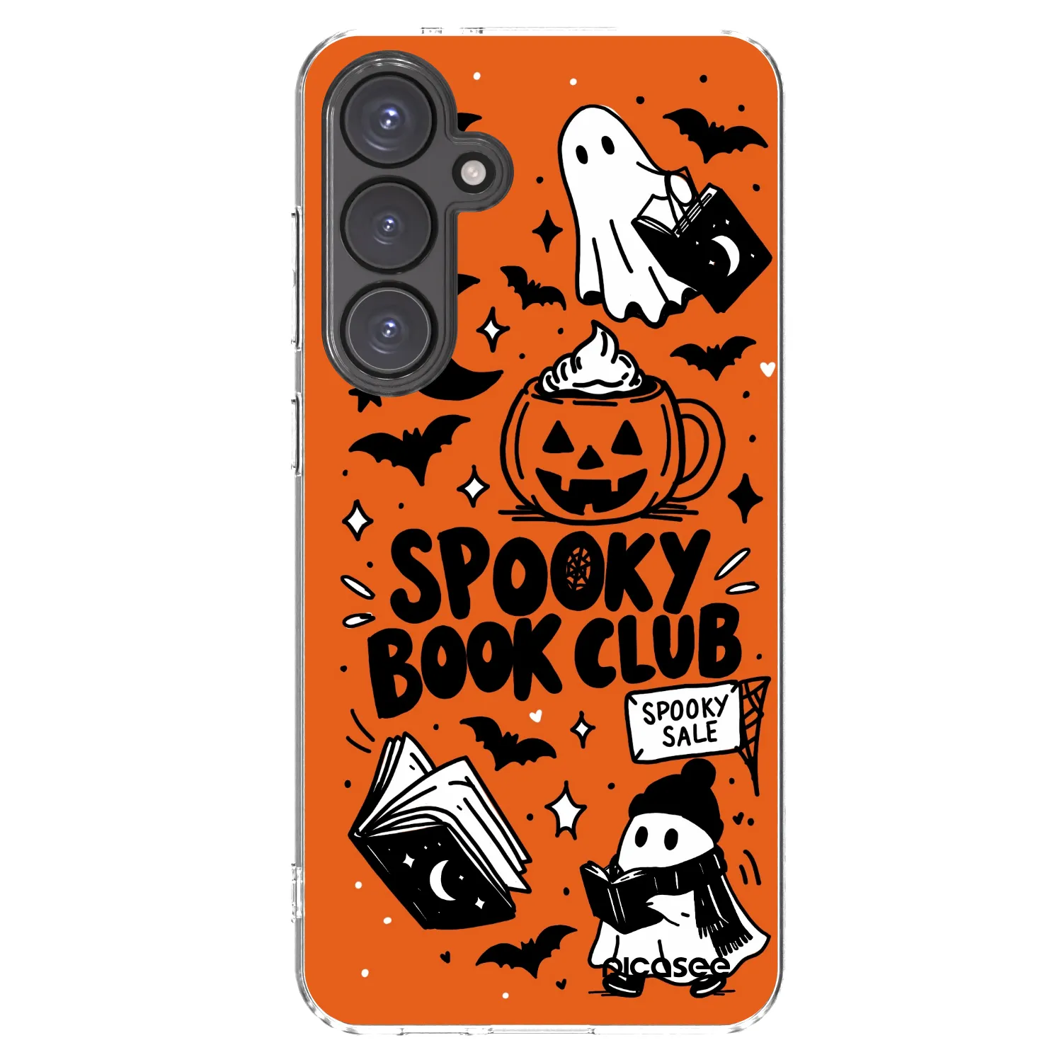 Picasee átlátszó szilikon tok az alábbi mobiltelefonokra Samsung Galaxy S24 FE S721B - Spooky book club