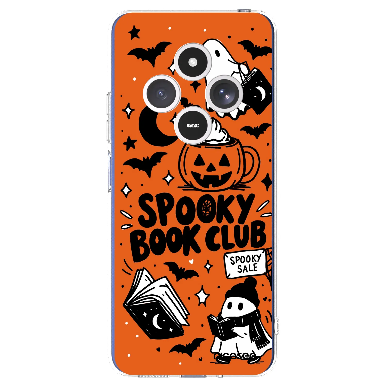 Picasee átlátszó szilikon tok az alábbi mobiltelefonokra Xiaomi Redmi 14C - Spooky book club