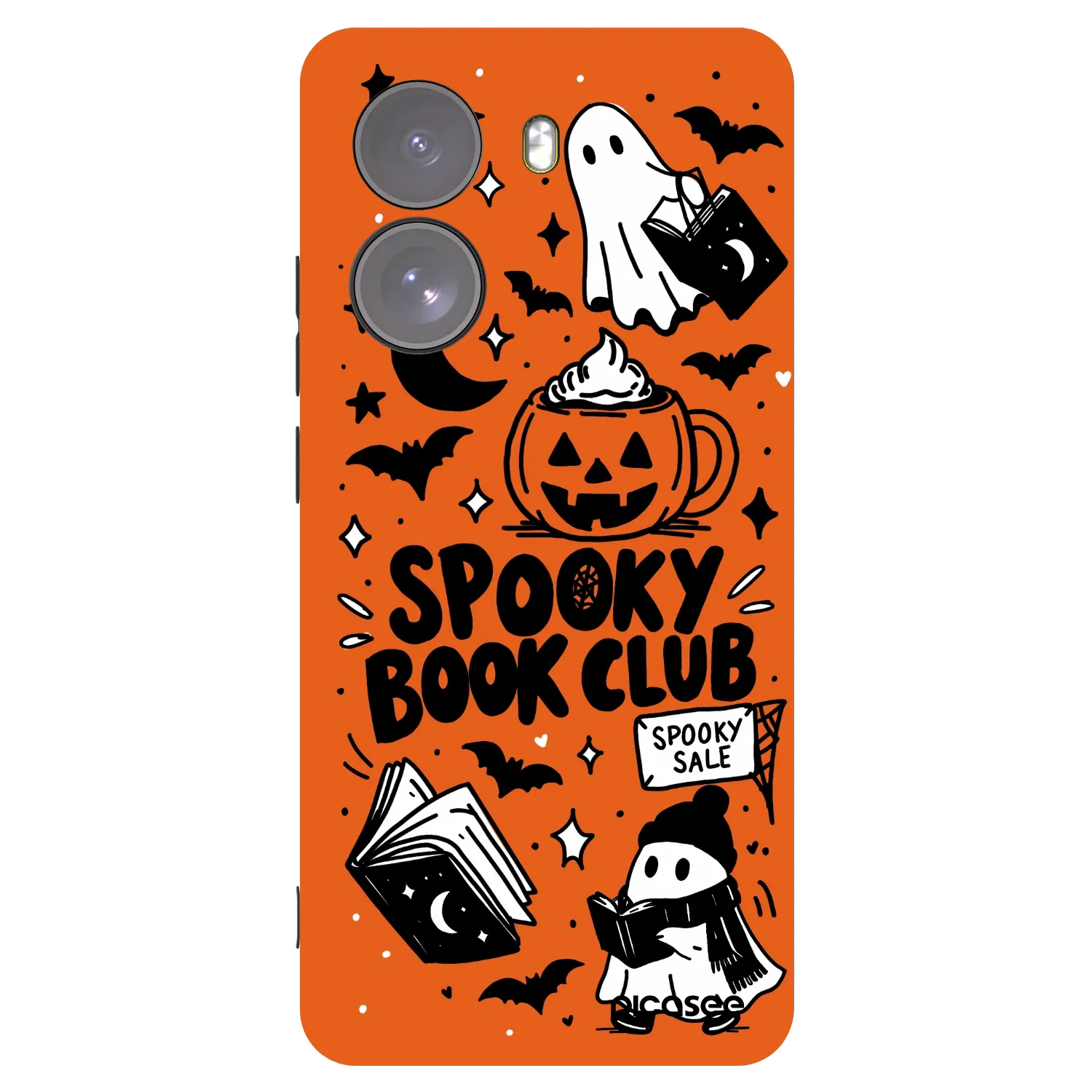 Picasee fekete szilikon tok az alábbi mobiltelefonokra Xiaomi Poco X7 - Spooky book club