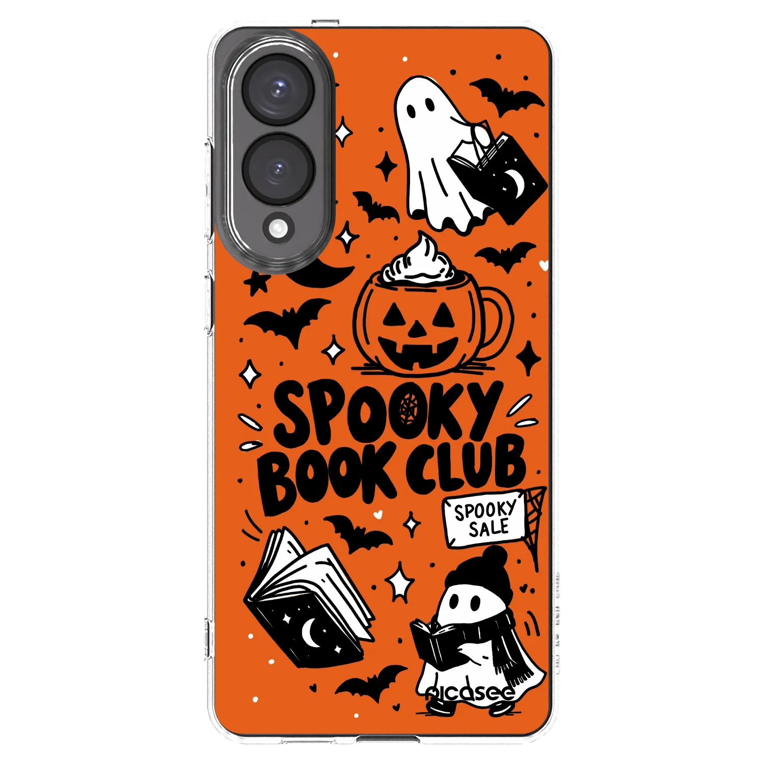 Picasee átlátszó szilikon tok az alábbi mobiltelefonokra Samsung Galaxy S25 Edge 5G - Spooky book club