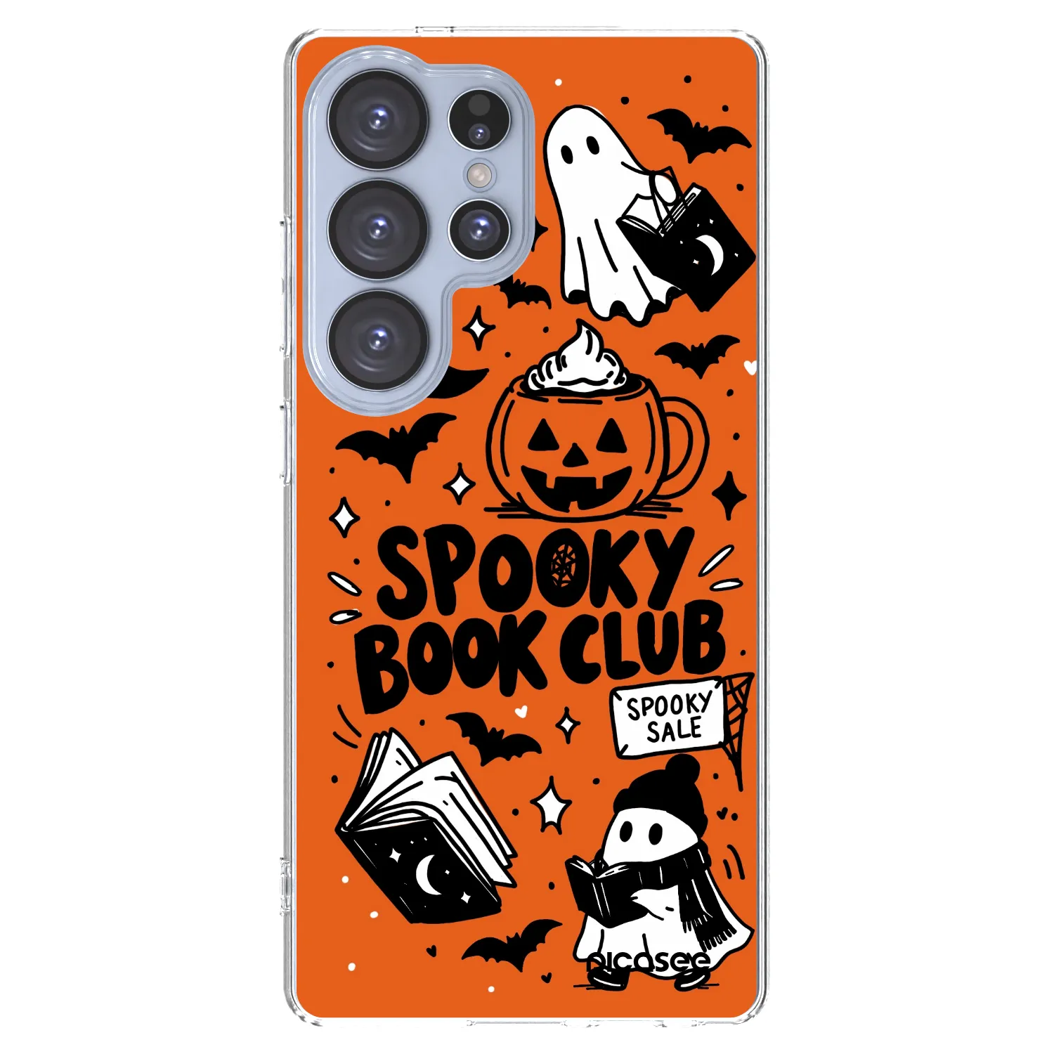 Picasee átlátszó szilikon tok az alábbi mobiltelefonokra Samsung Galaxy S25 Ultra 5G - Spooky book club