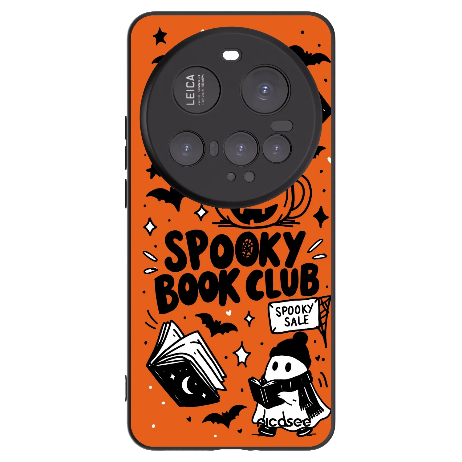 Picasee fekete szilikon tok az alábbi mobiltelefonokra Xiaomi 15 Ultra - Spooky book club