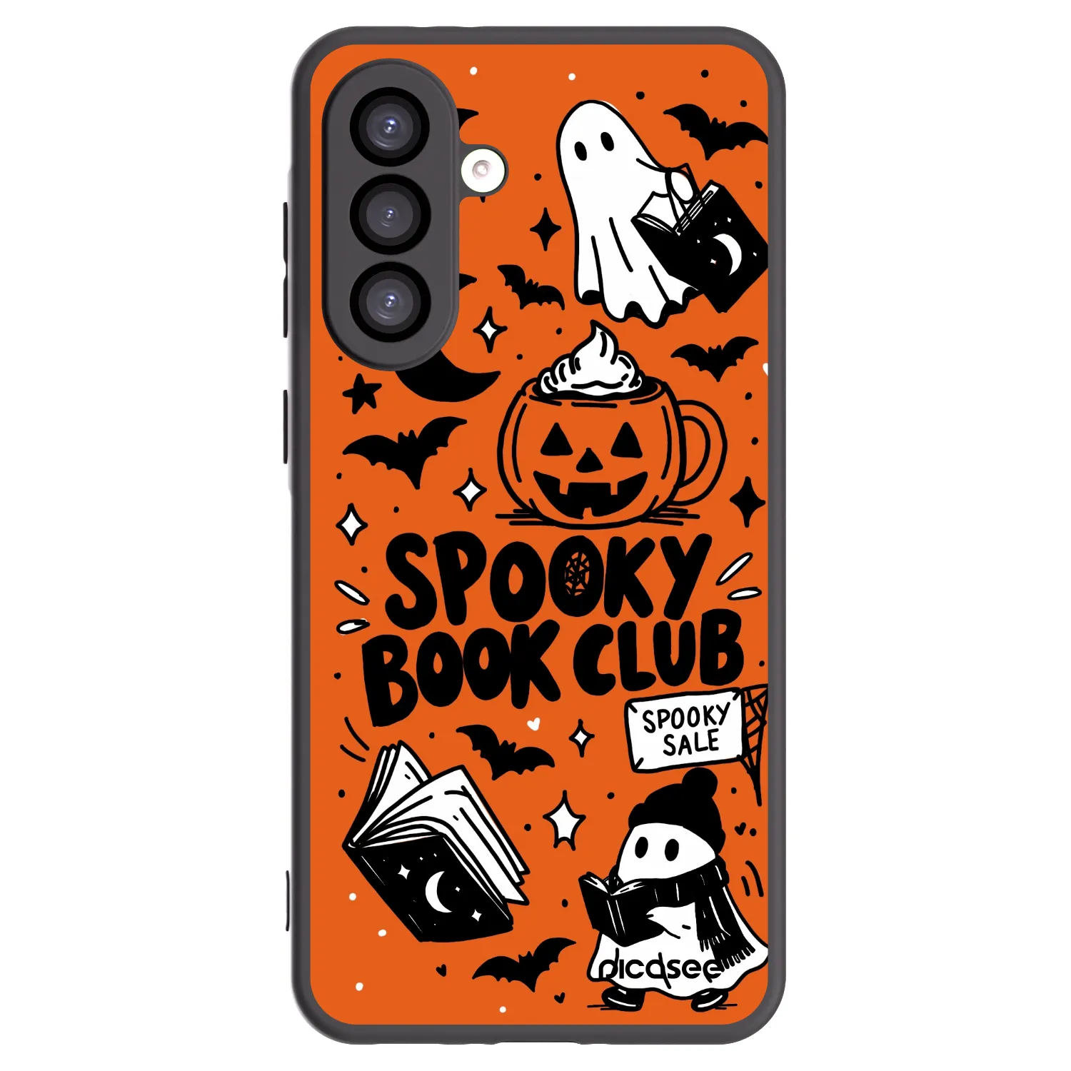 Picasee fekete szilikon tok az alábbi mobiltelefonokra Samsung Galaxy A26 5G A266B - Spooky book club