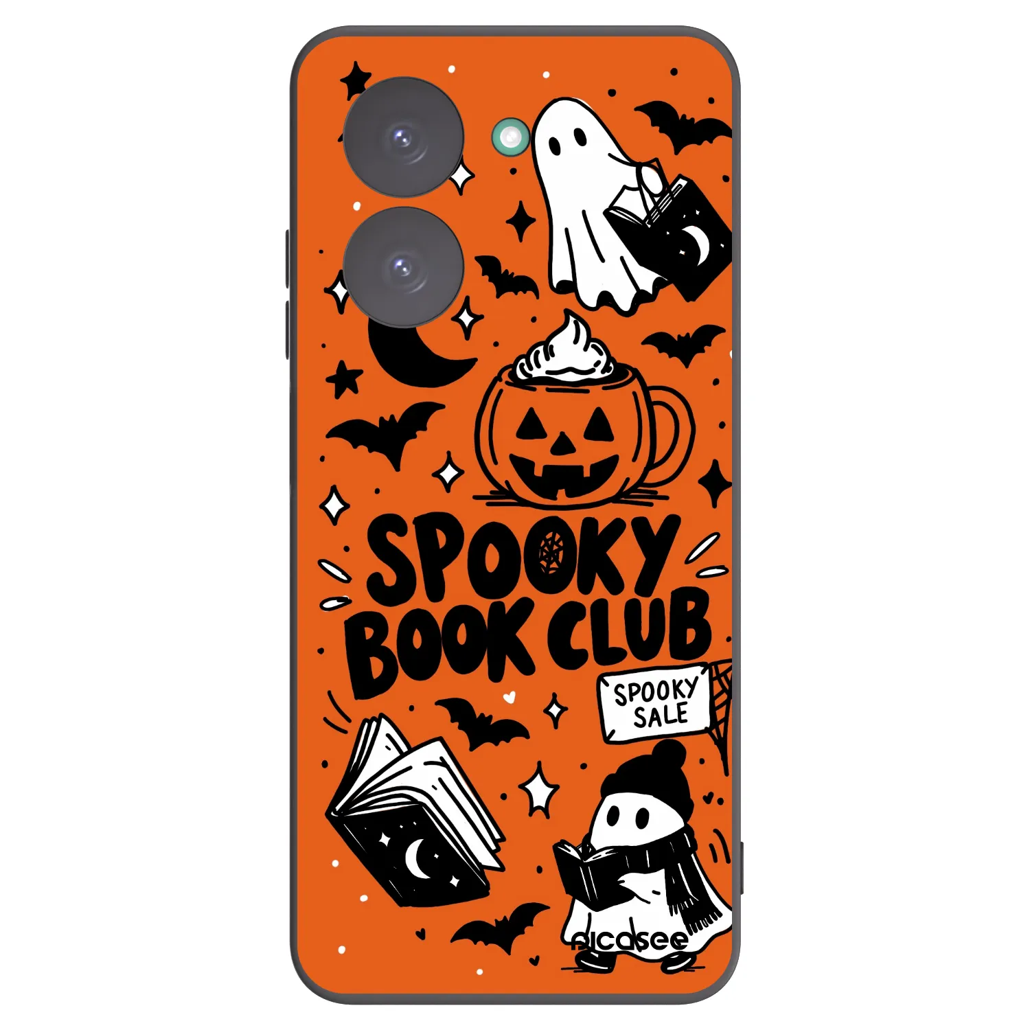 Picasee fekete szilikon tok az alábbi mobiltelefonokra Xiaomi Redmi A5 - Spooky book club