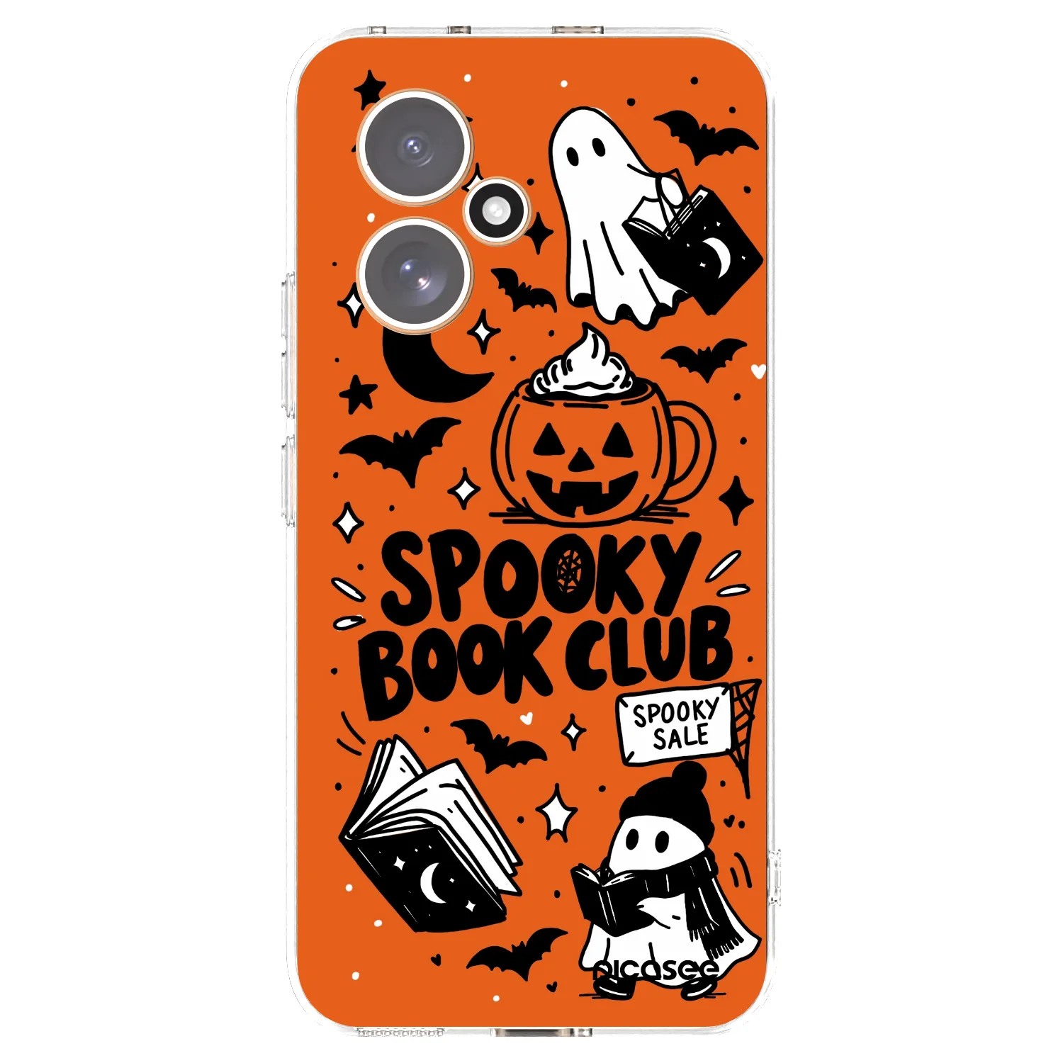 Picasee átlátszó szilikon tok az alábbi mobiltelefonokra Honor 400 5G - Spooky book club