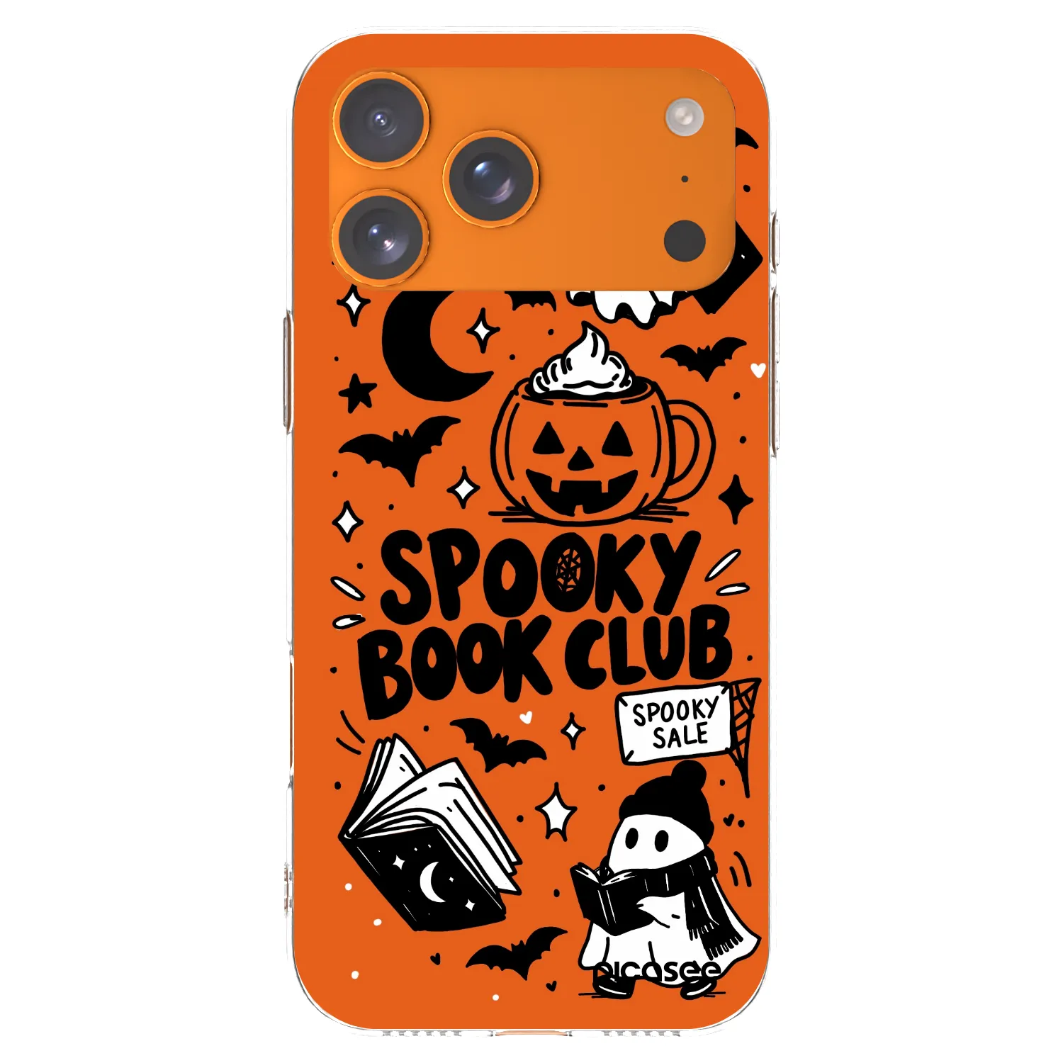 Picasee átlátszó szilikon tok az alábbi mobiltelefonokra Apple iPhone 17 Pro Max - Spooky book club