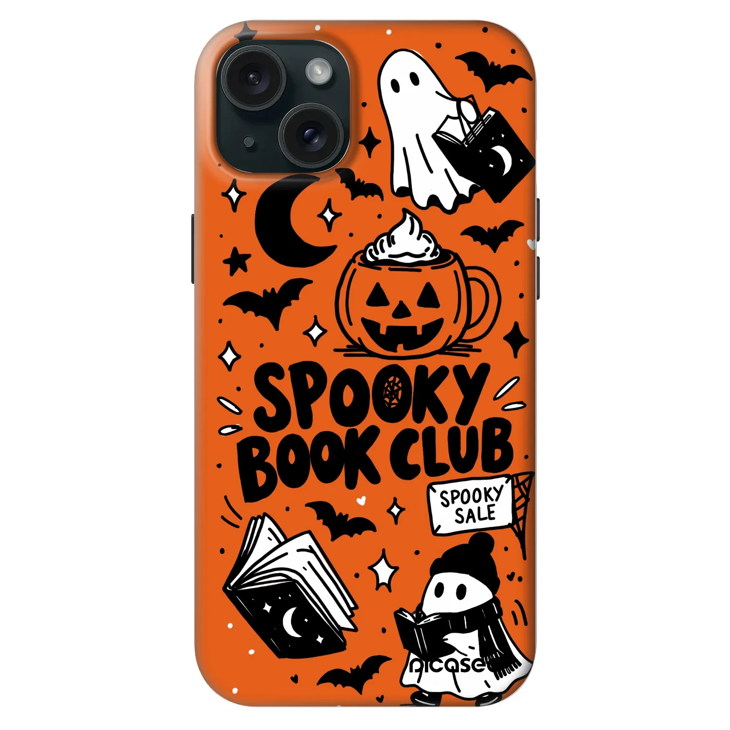 Picasee Fashion Case MagSafe Apple iPhone 15 Plus - Spooky book club