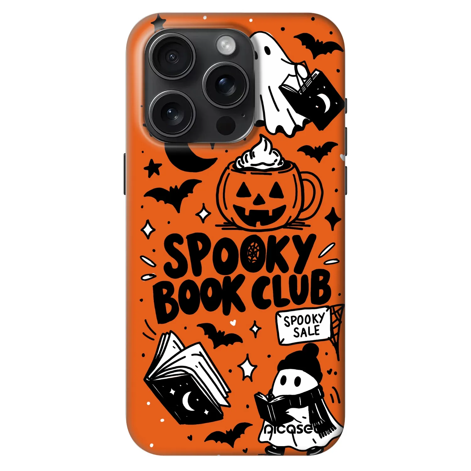 Picasee Fashion Case MagSafe Apple iPhone 15 Pro - Spooky book club