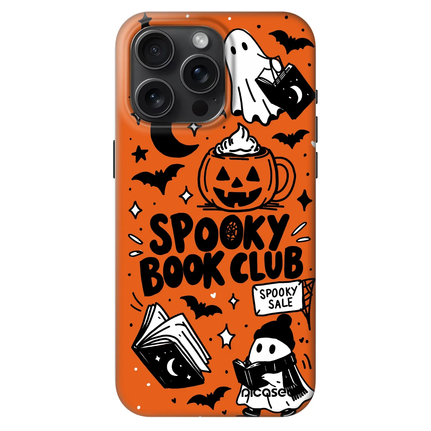 Picasee Fashion Case MagSafe Apple iPhone 15 Pro Max - Spooky book club