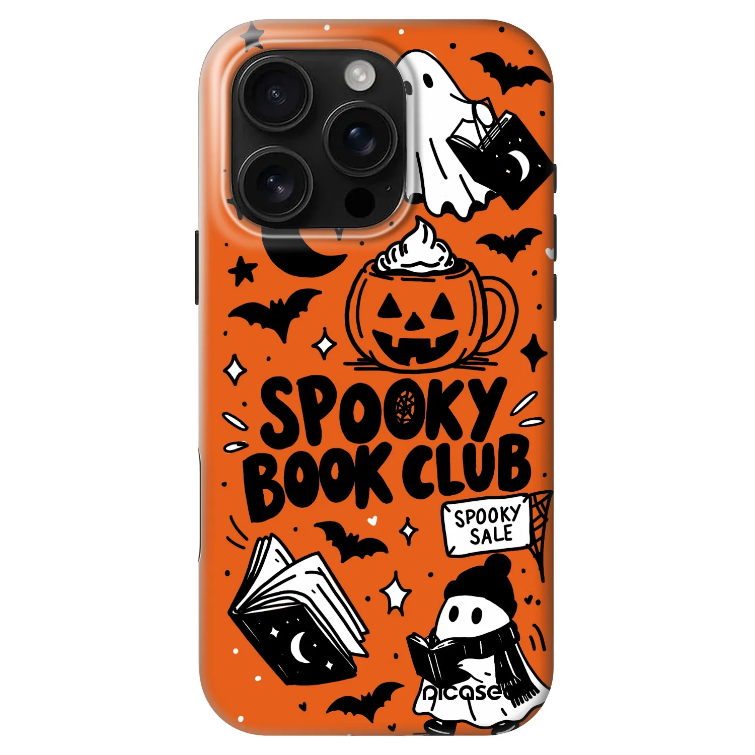 Picasee Fashion Case MagSafe Apple iPhone 16 Pro - Spooky book club