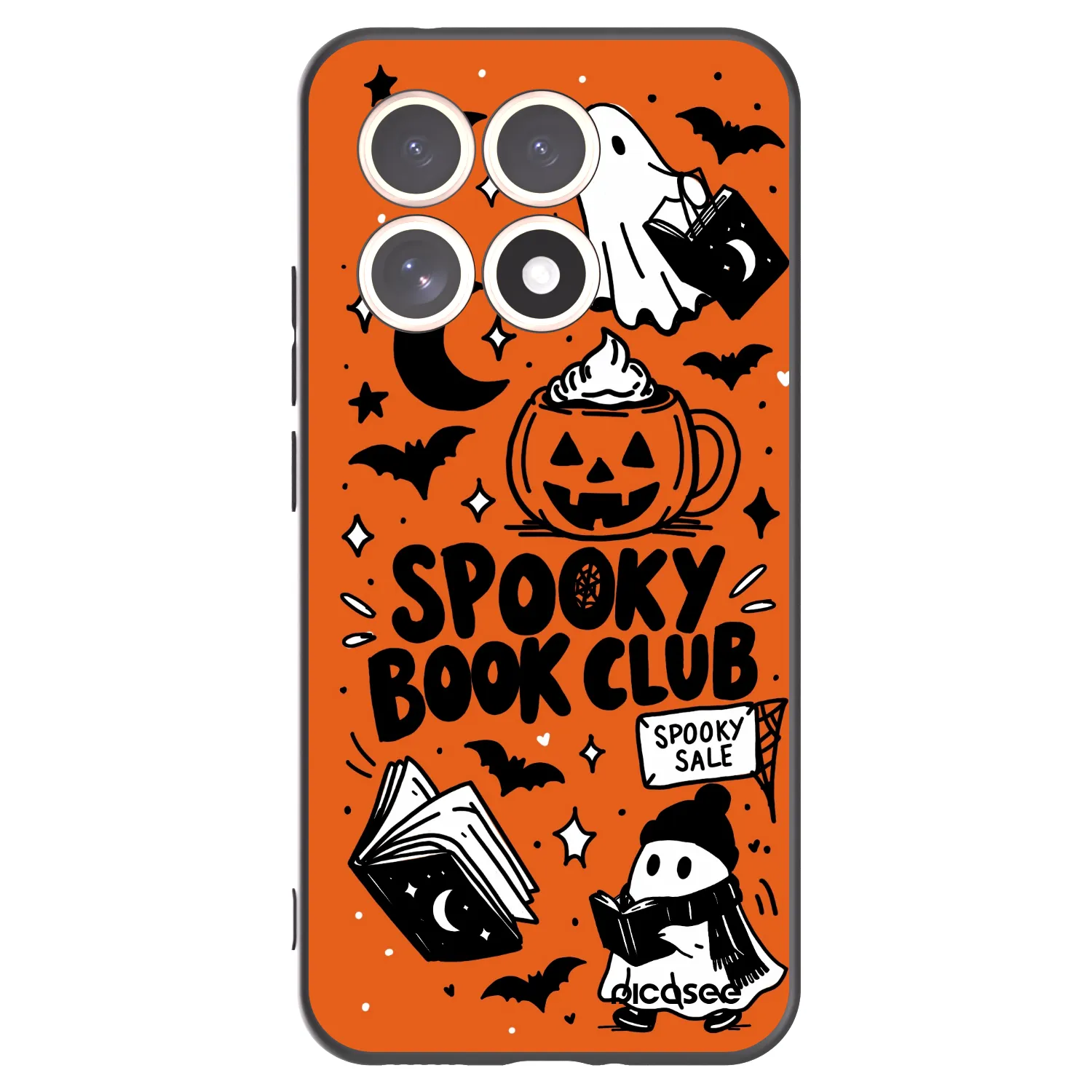 Picasee fekete szilikon tok az alábbi mobiltelefonokra Xiaomi 15T - Spooky book club