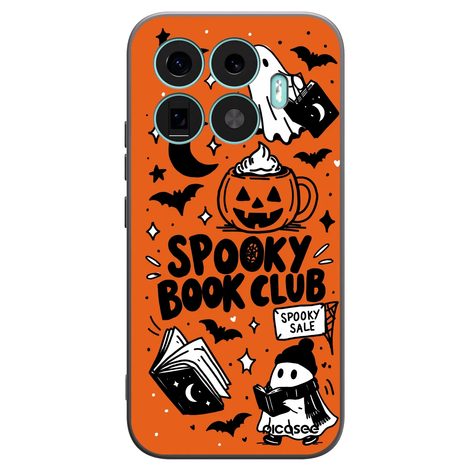 Picasee fekete szilikon tok az alábbi mobiltelefonokra Xiaomi 17T - Spooky book club