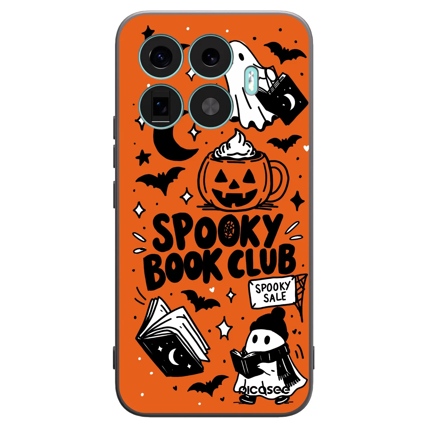 Picasee fekete szilikon tok az alábbi mobiltelefonokra Xiaomi 17T Pro - Spooky book club