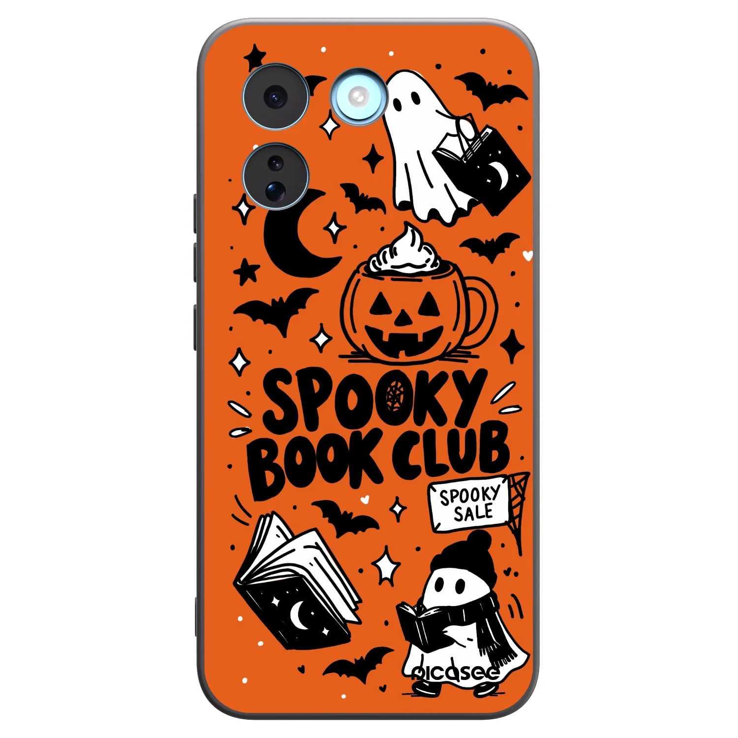 Picasee fekete szilikon tok az alábbi mobiltelefonokra Xiaomi Redmi Note 17 Pro MAX 5G - Spooky book club