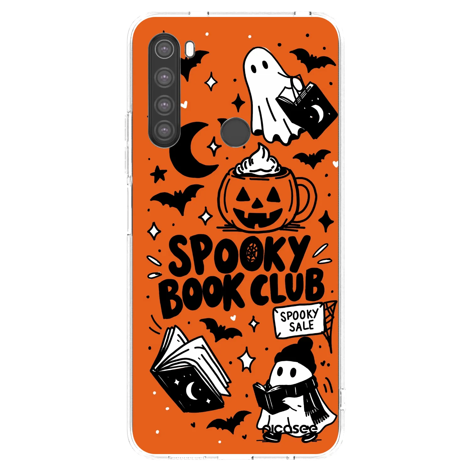 Picasee átlátszó szilikon tok az alábbi mobiltelefonokra Xiaomi Redmi Note 8 - Spooky book club