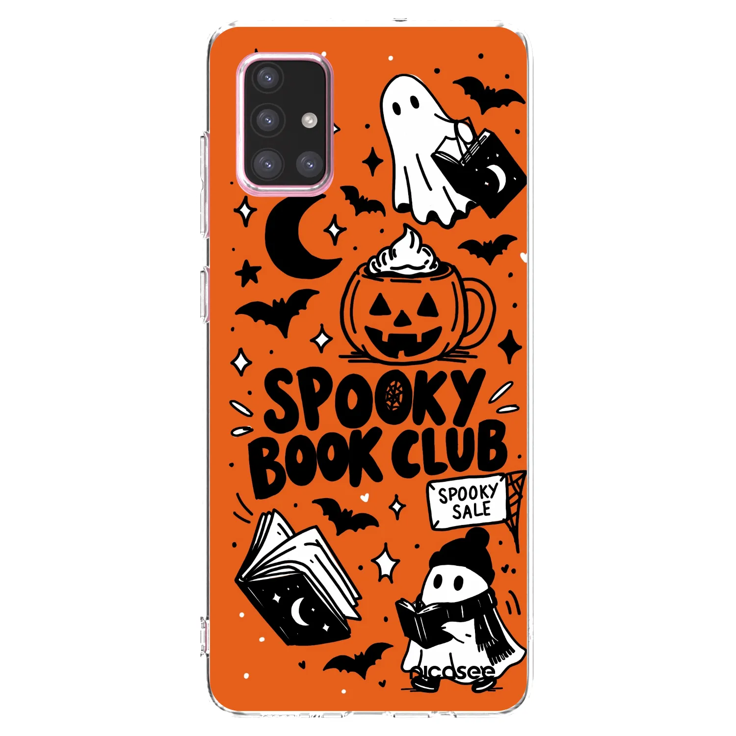 Picasee átlátszó szilikon tok az alábbi mobiltelefonokra Samsung Galaxy A71 A715F - Spooky book club